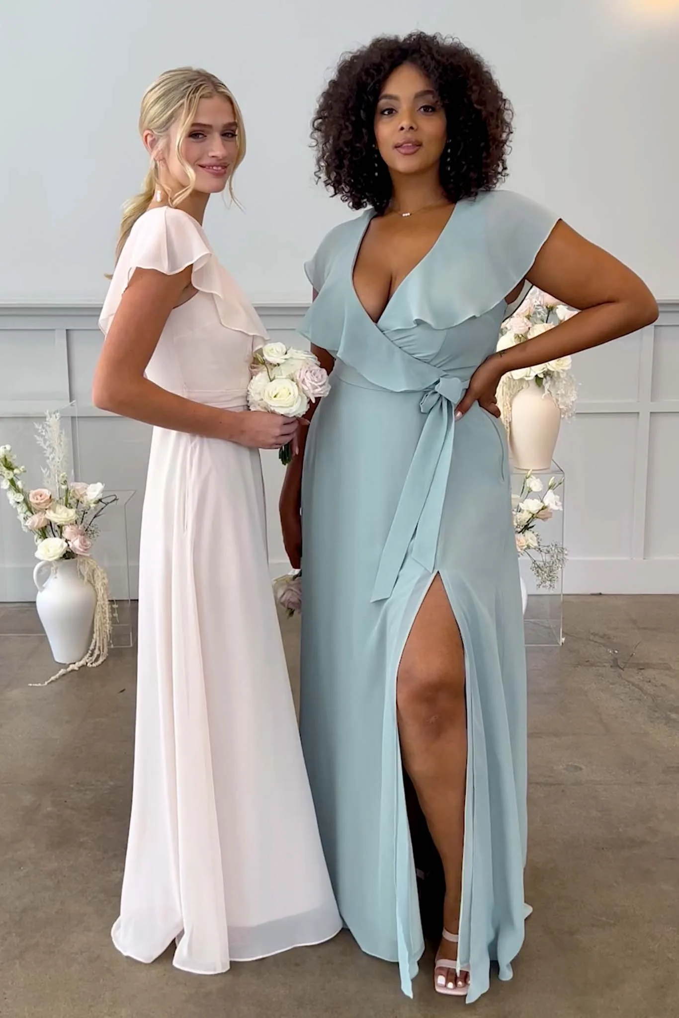 Chiffon Sage Dress - XNAUWBI