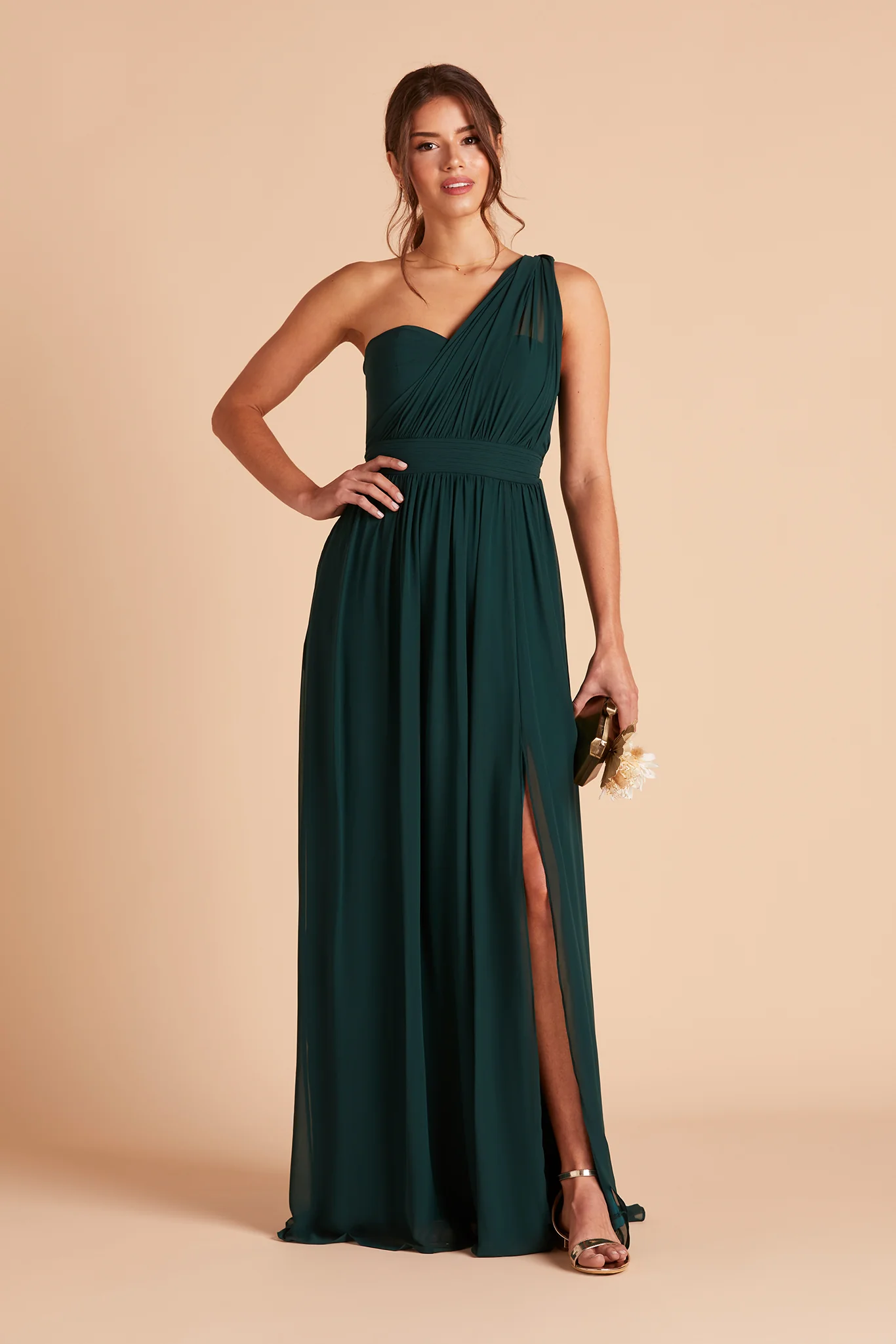 Chiffon Emerald Dress - XNAUWBI