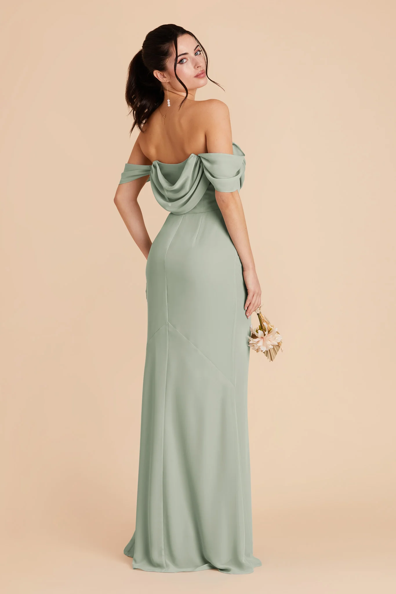 Chiffon Sage Dress - XNAUWBI
