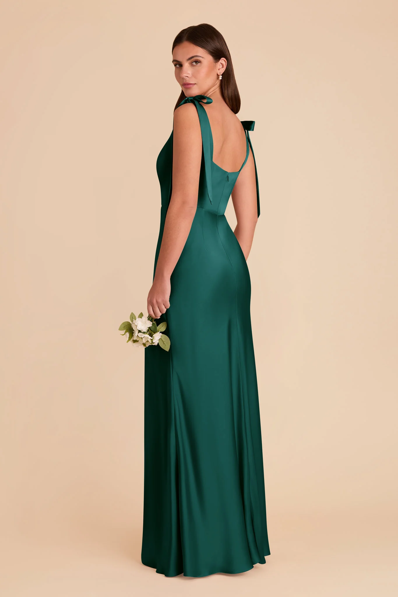 Matte Satin Emerald Dress - XNAUWBI