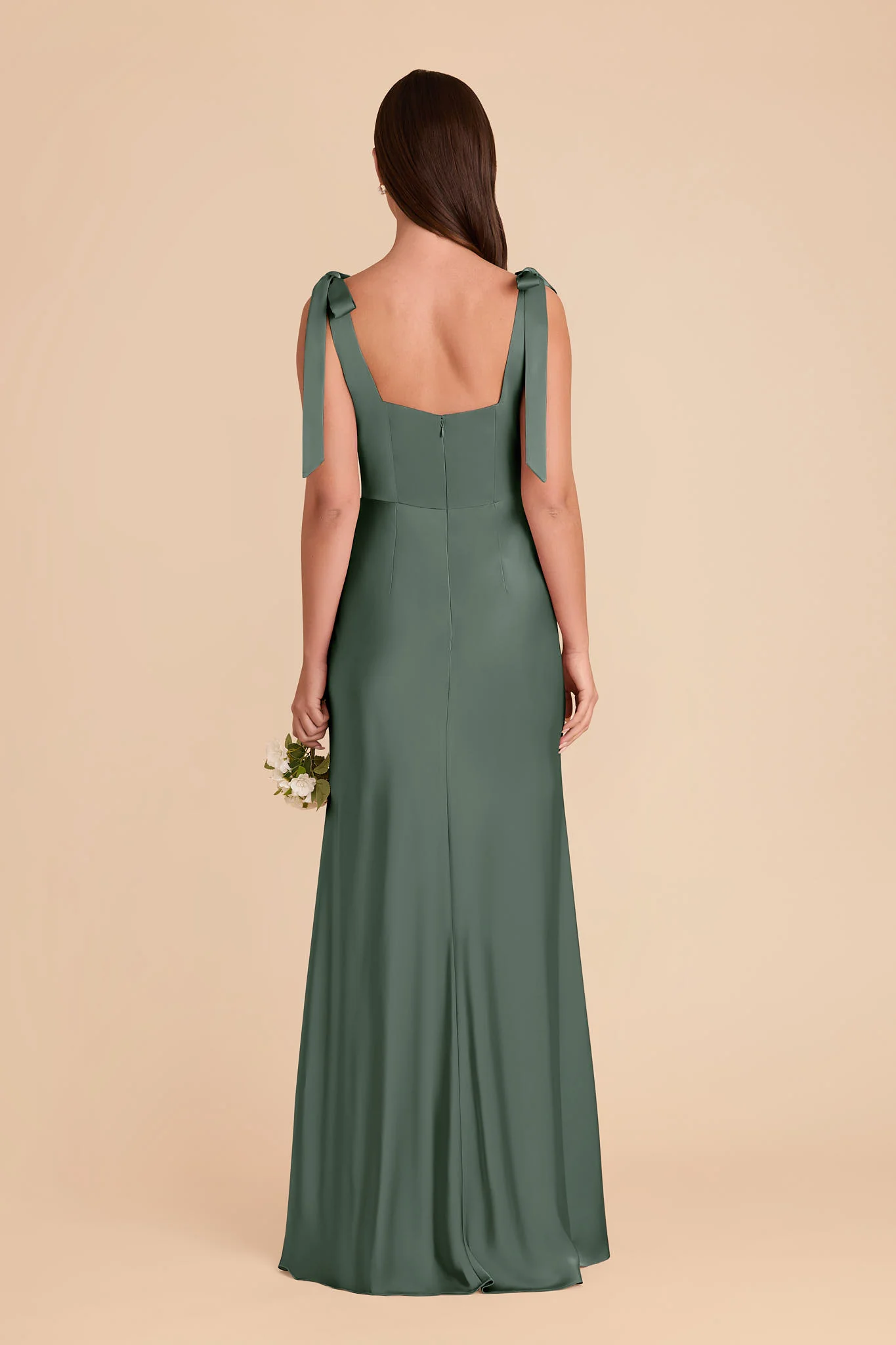 Matte Satin Eucalyptus Dress - XNAUWBI