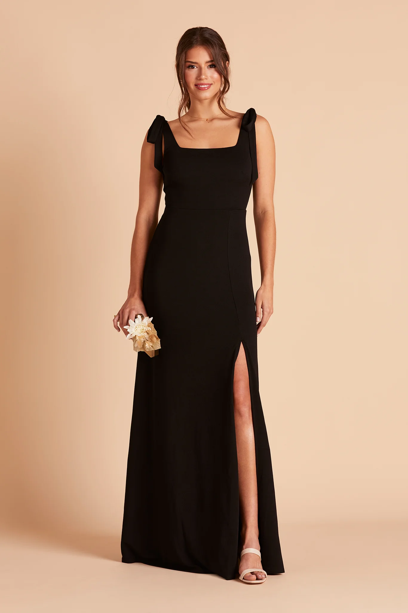 Crepe Black Dress - XNAUWBI