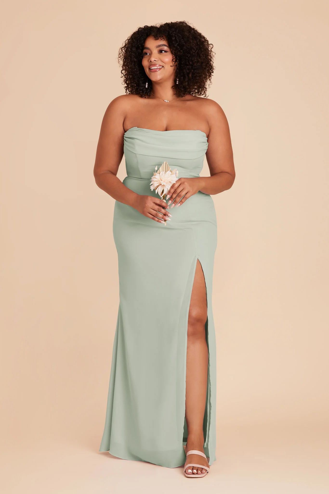 Chiffon Sage Dress - XNAUWBI