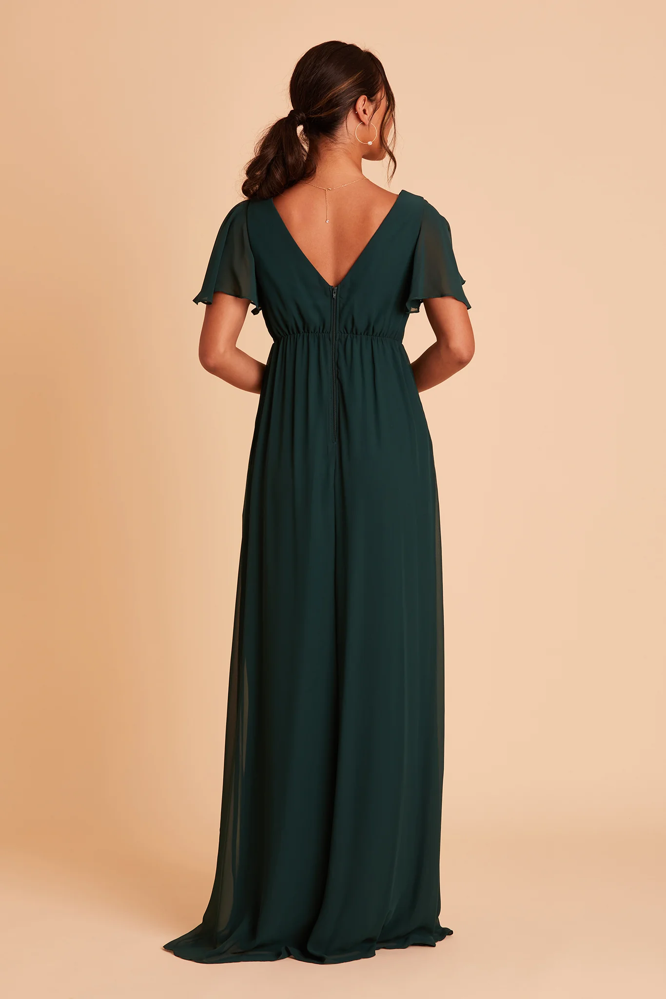 Chiffon Emerald Dress - XNAUWBI