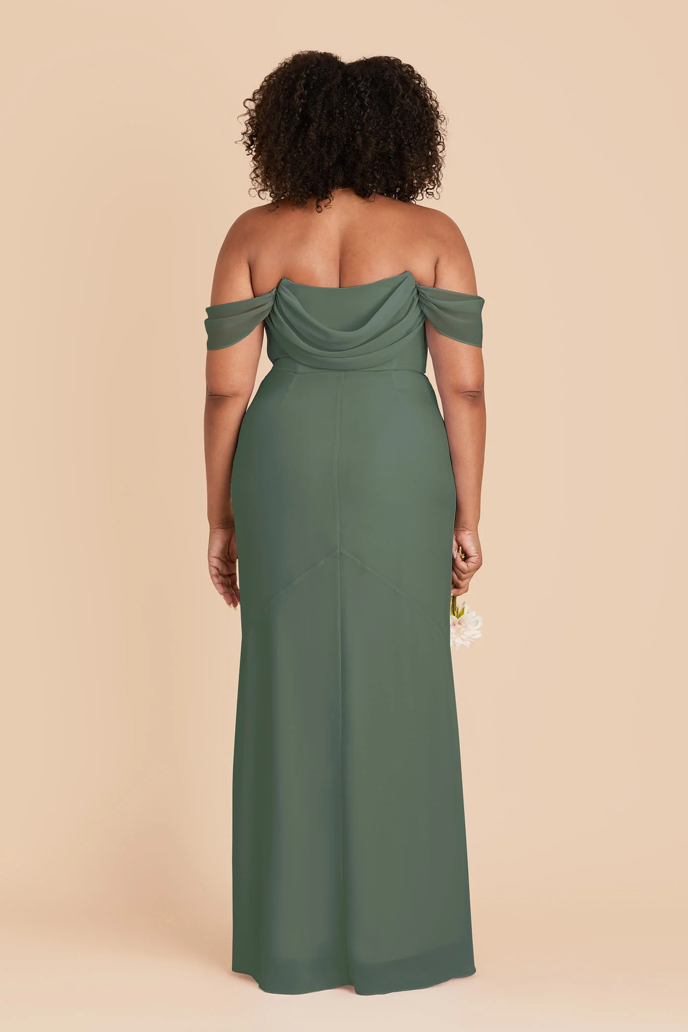Chiffon Eucalyptus Dress - XNAUWBI