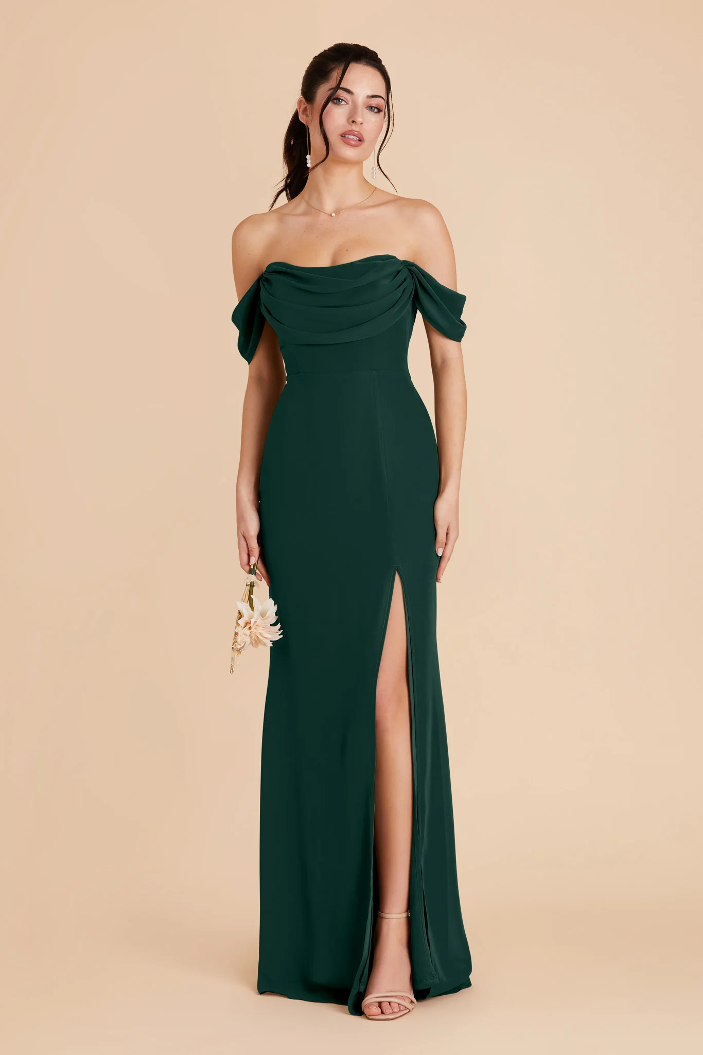 Chiffon Emerald Dress - XNAUWBI
