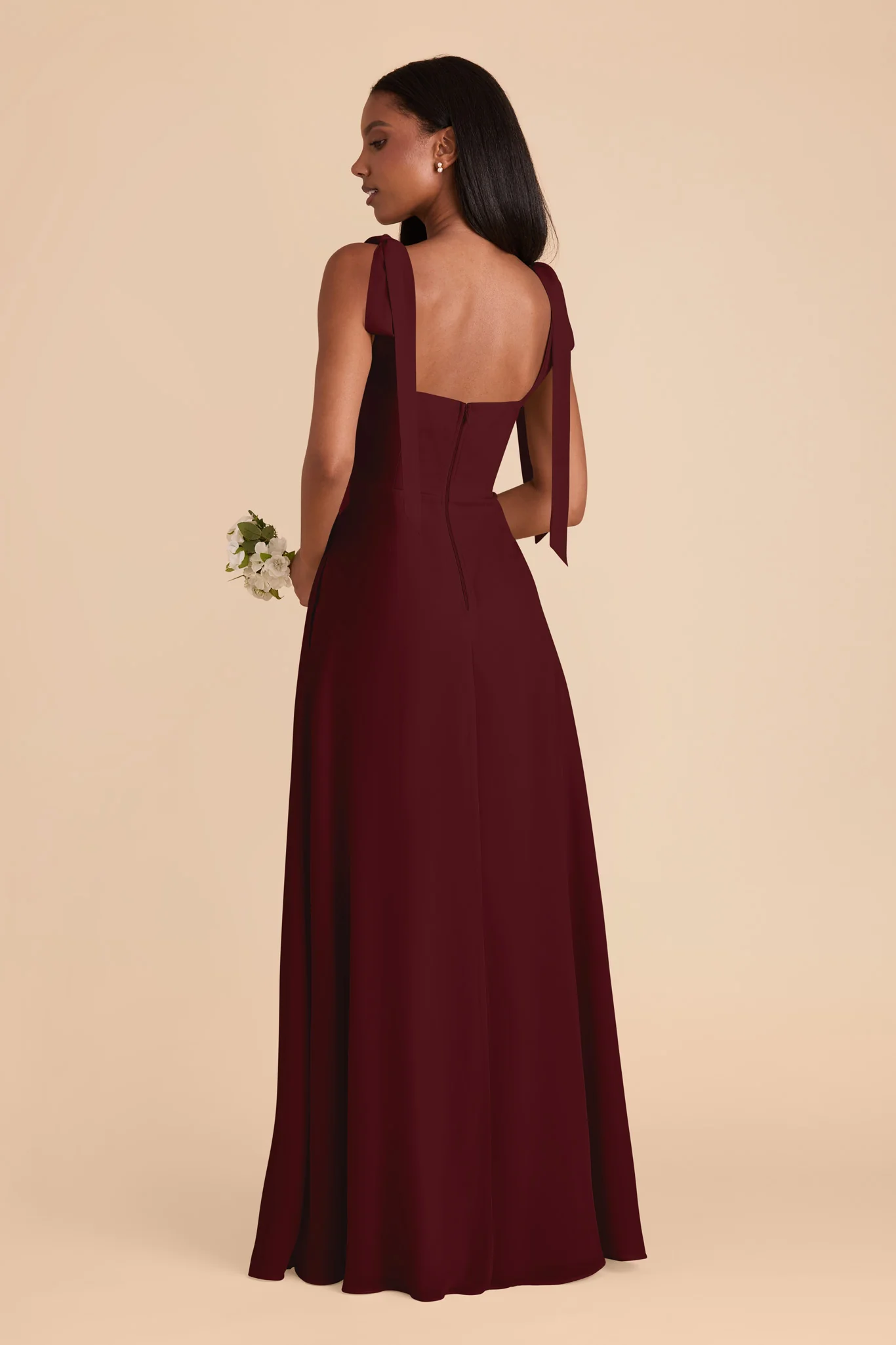 Chiffon Cabernet Dress - XNAUWBI