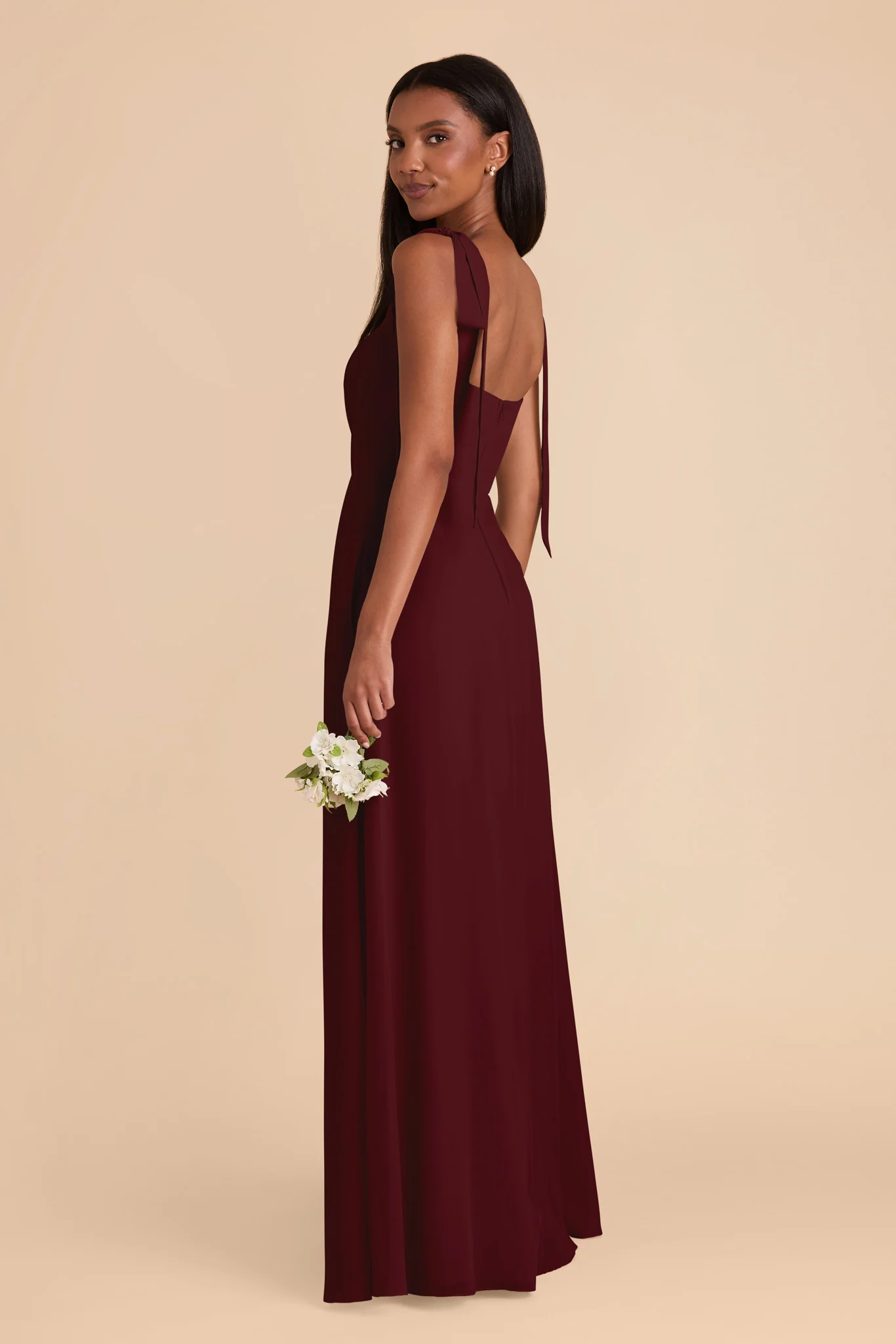 Chiffon Cabernet Dress - XNAUWBI