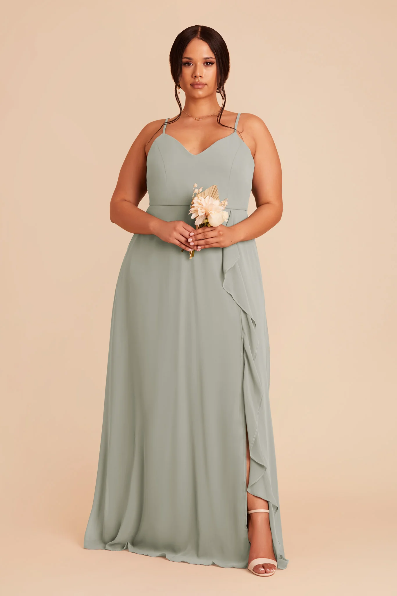 Chiffon Sage Dress - XNAUWBI