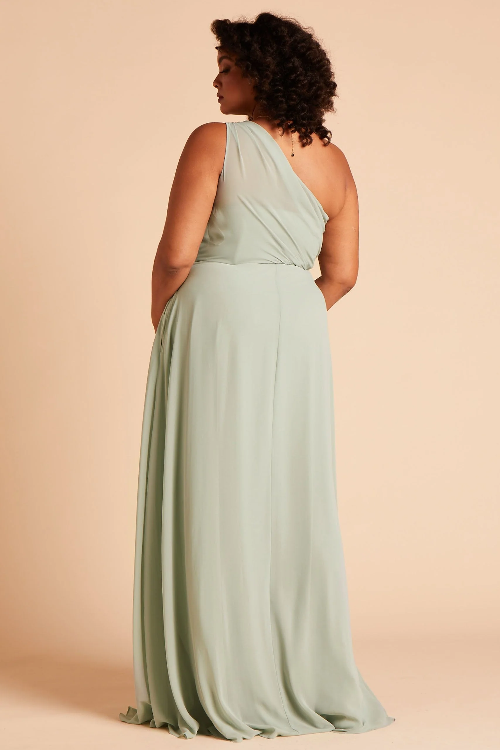 Chiffon Sage Dress - XNAUWBI