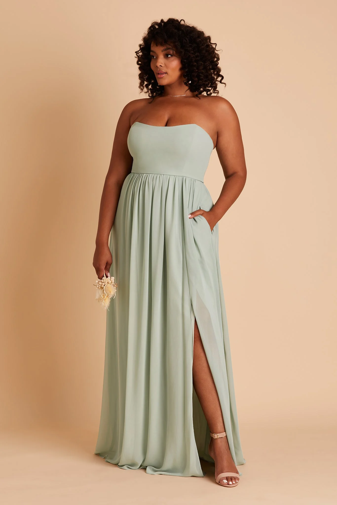 Chiffon Sage Dress - XNAUWBI