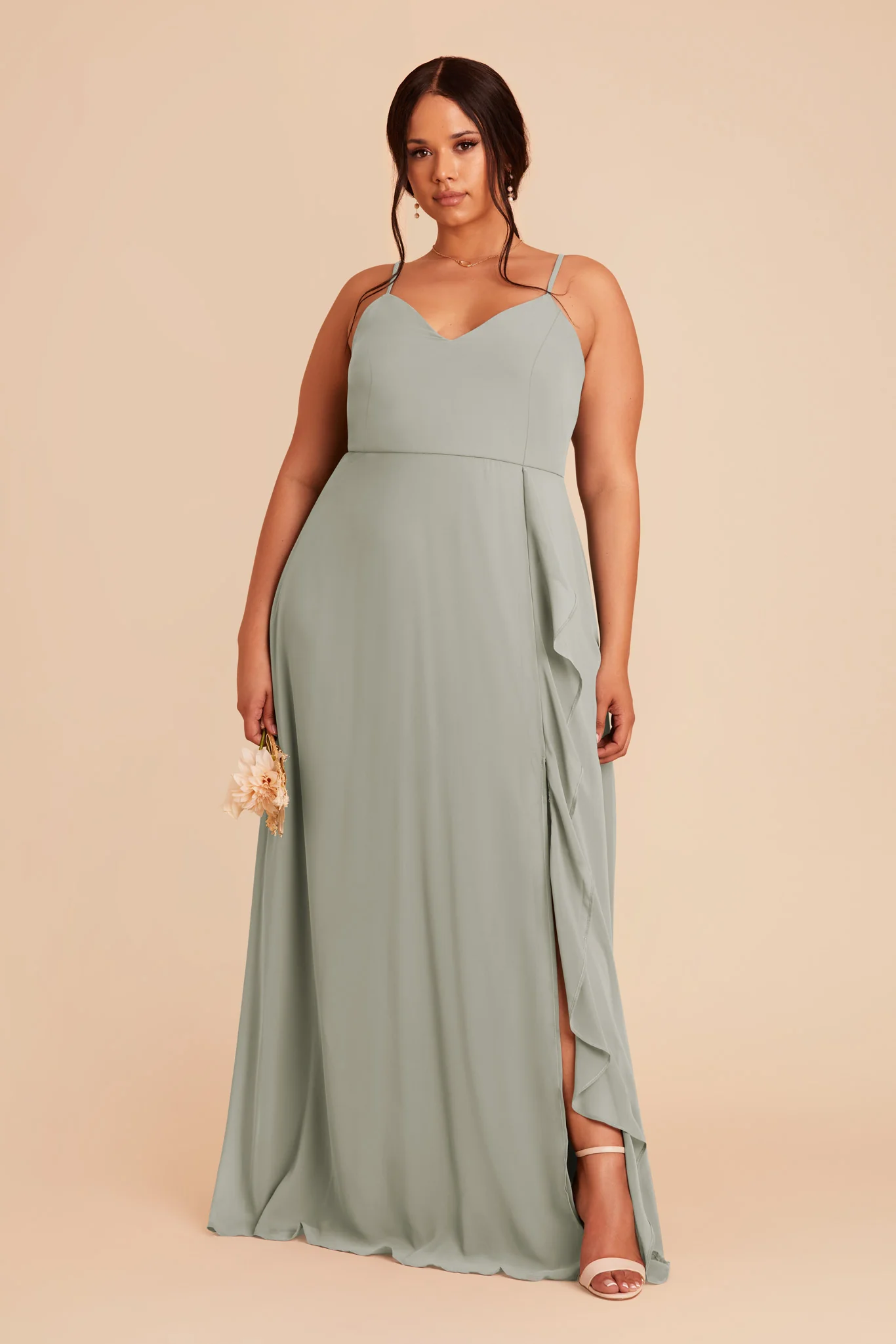 Chiffon Sage Dress - XNAUWBI
