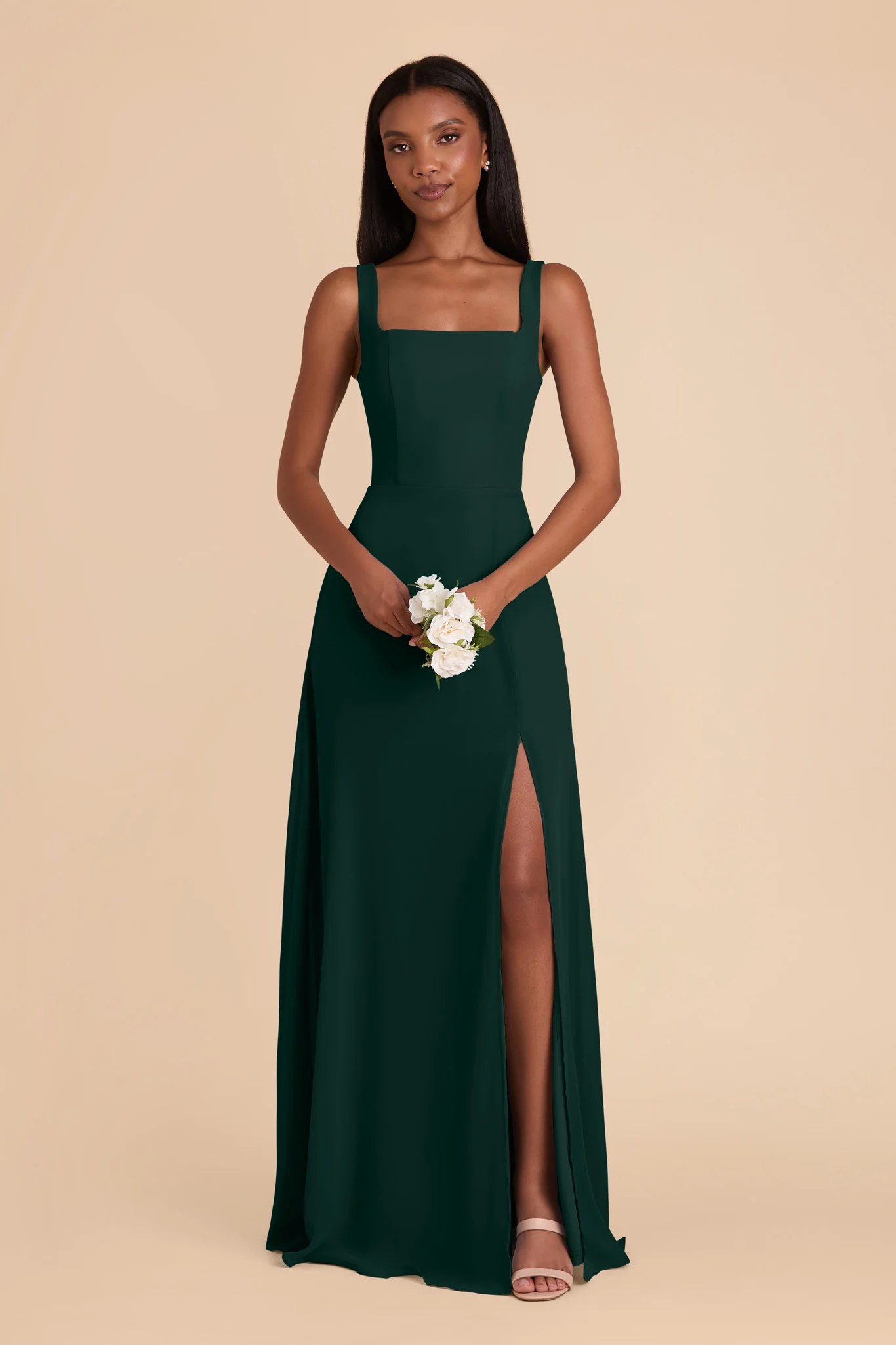 Chiffon Emerald Dress - XNAUWBI