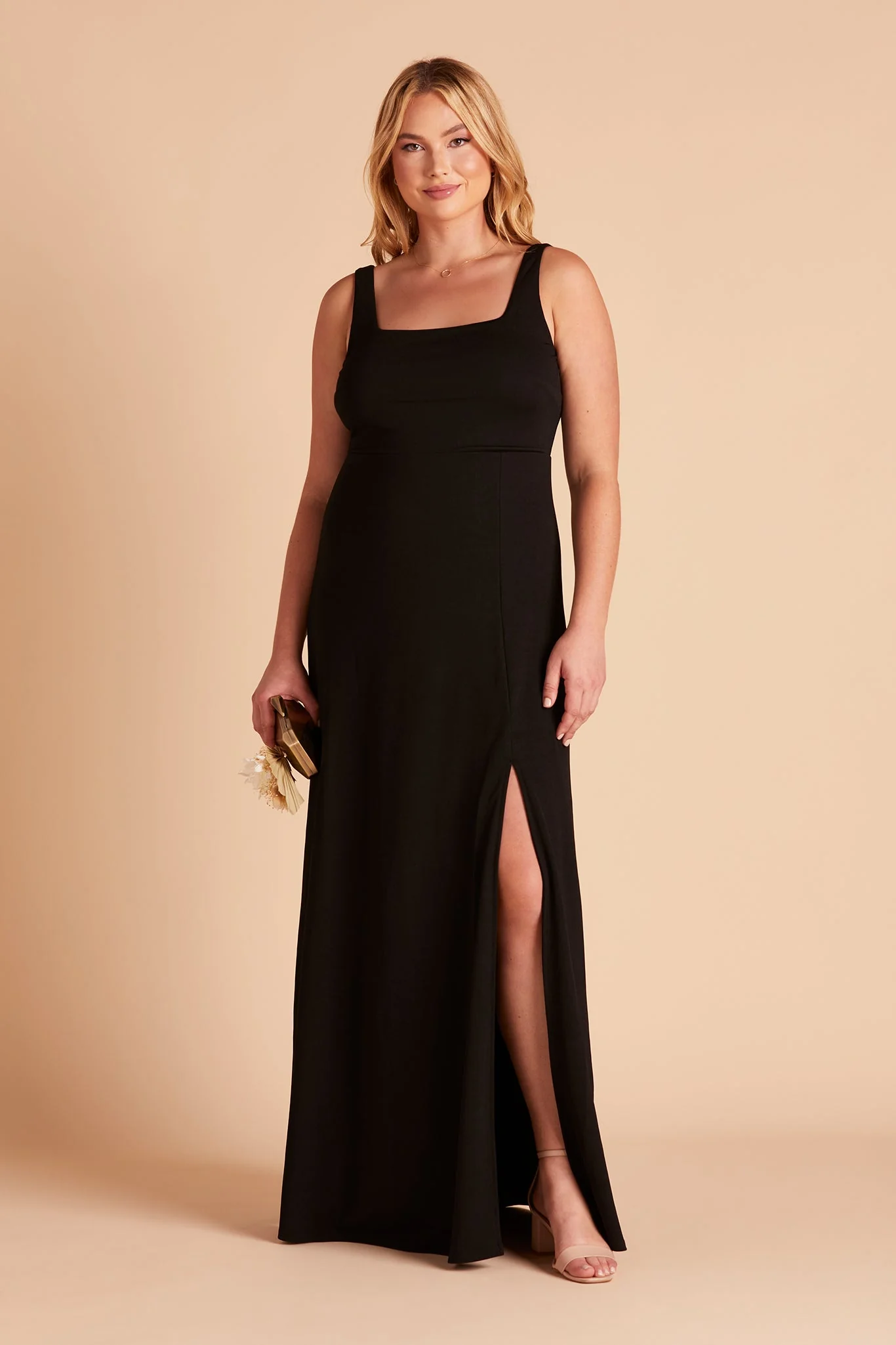 Crepe Black Dress - XNAUWBI