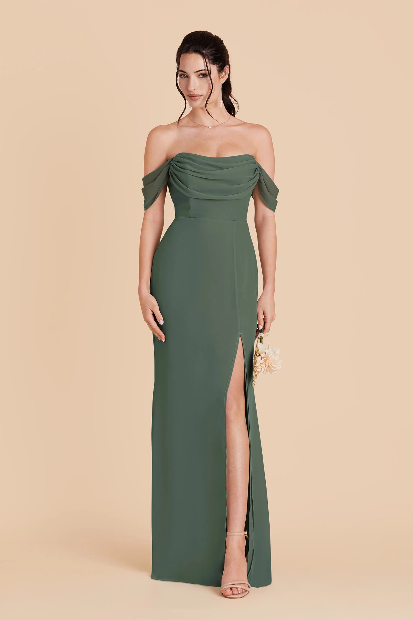 Chiffon Eucalyptus Dress - XNAUWBI