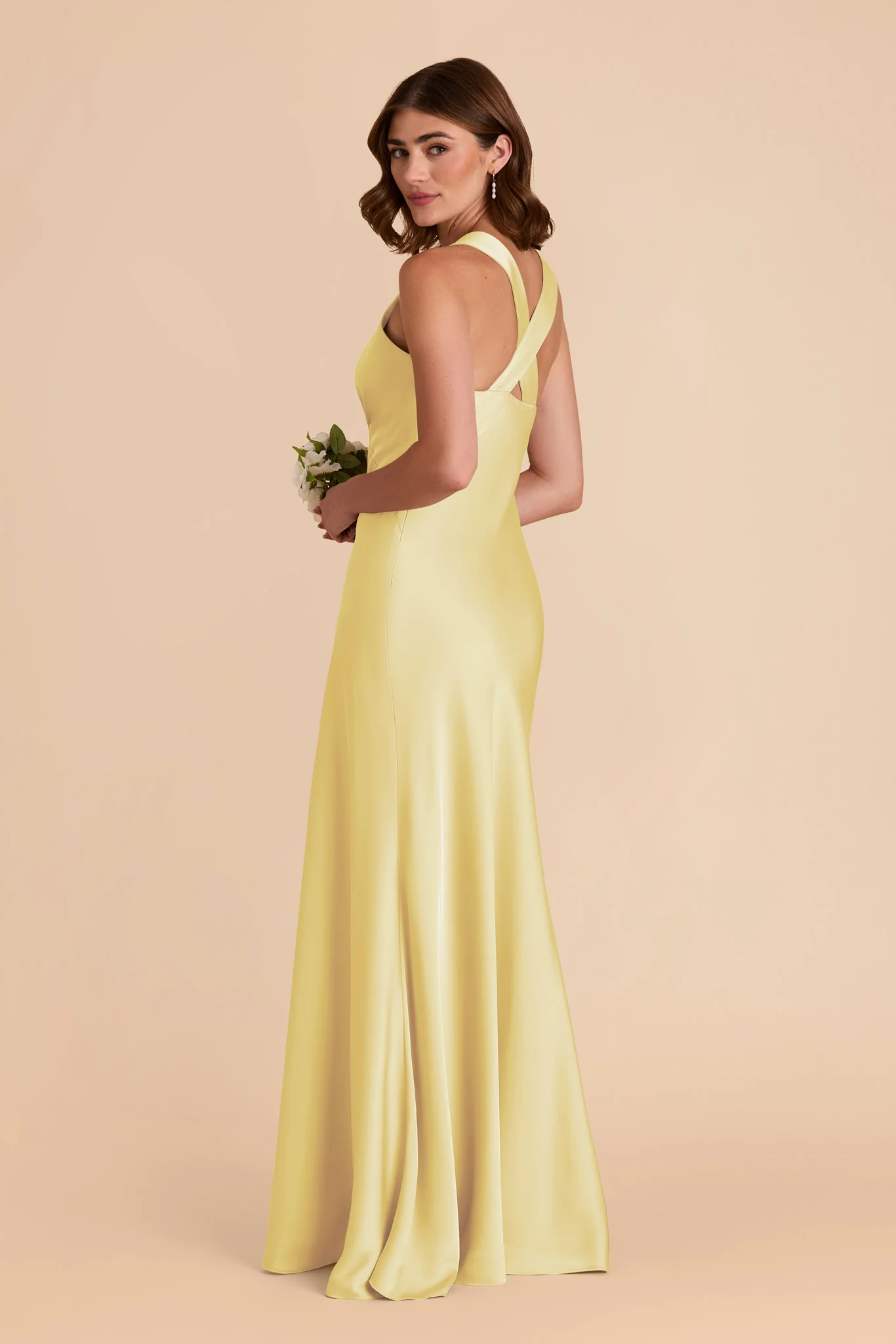 Matte Satin Lemon Sorbet Dress - XNAUWBI