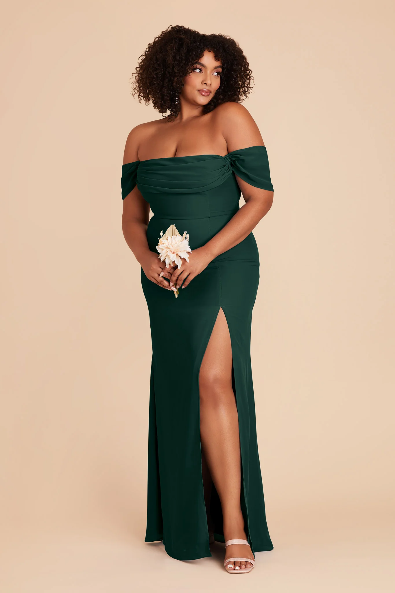 Chiffon Emerald Dress - XNAUWBI