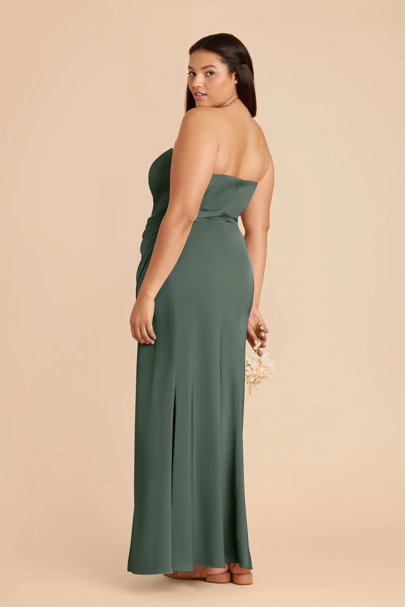 Matte Satin Eucalyptus Dress - XNAUWBI