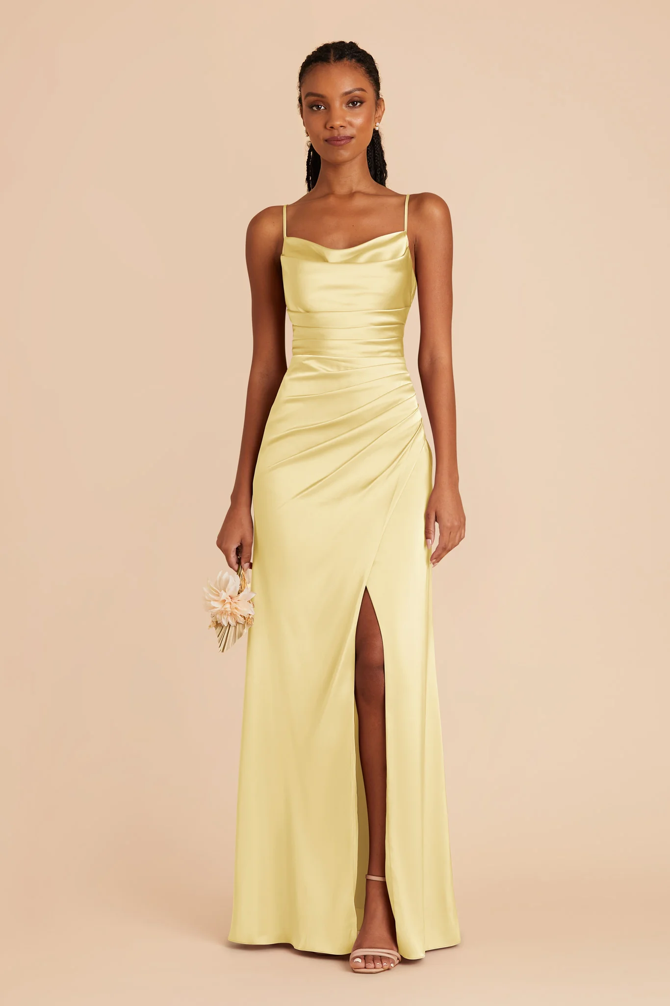Matte Satin Lemon Sorbet Dress - XNAUWBI