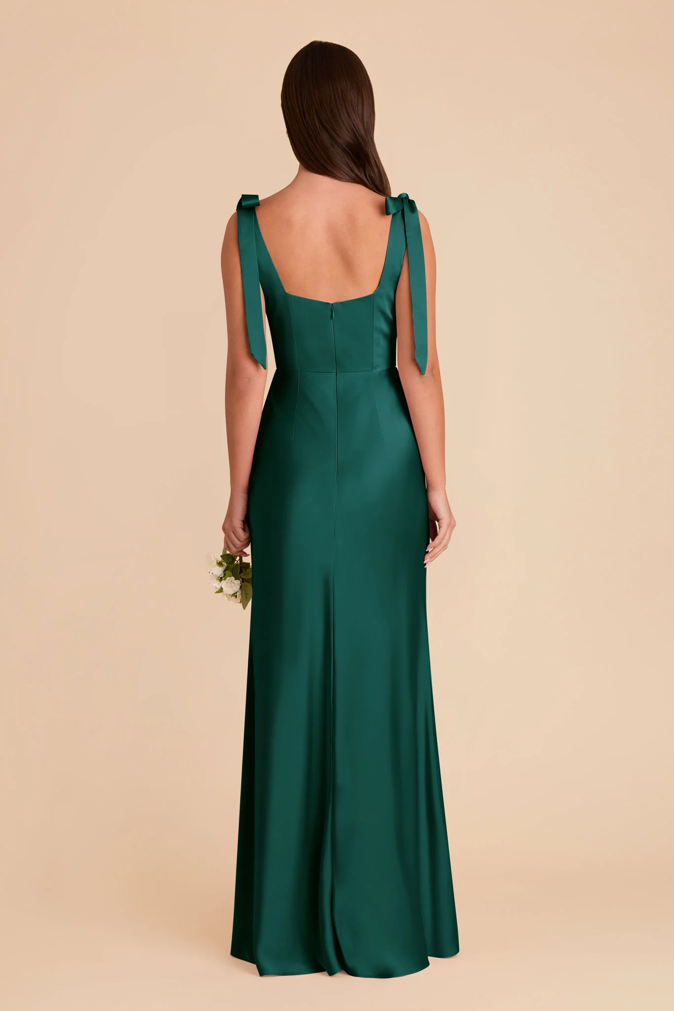 Matte Satin Emerald Dress - XNAUWBI
