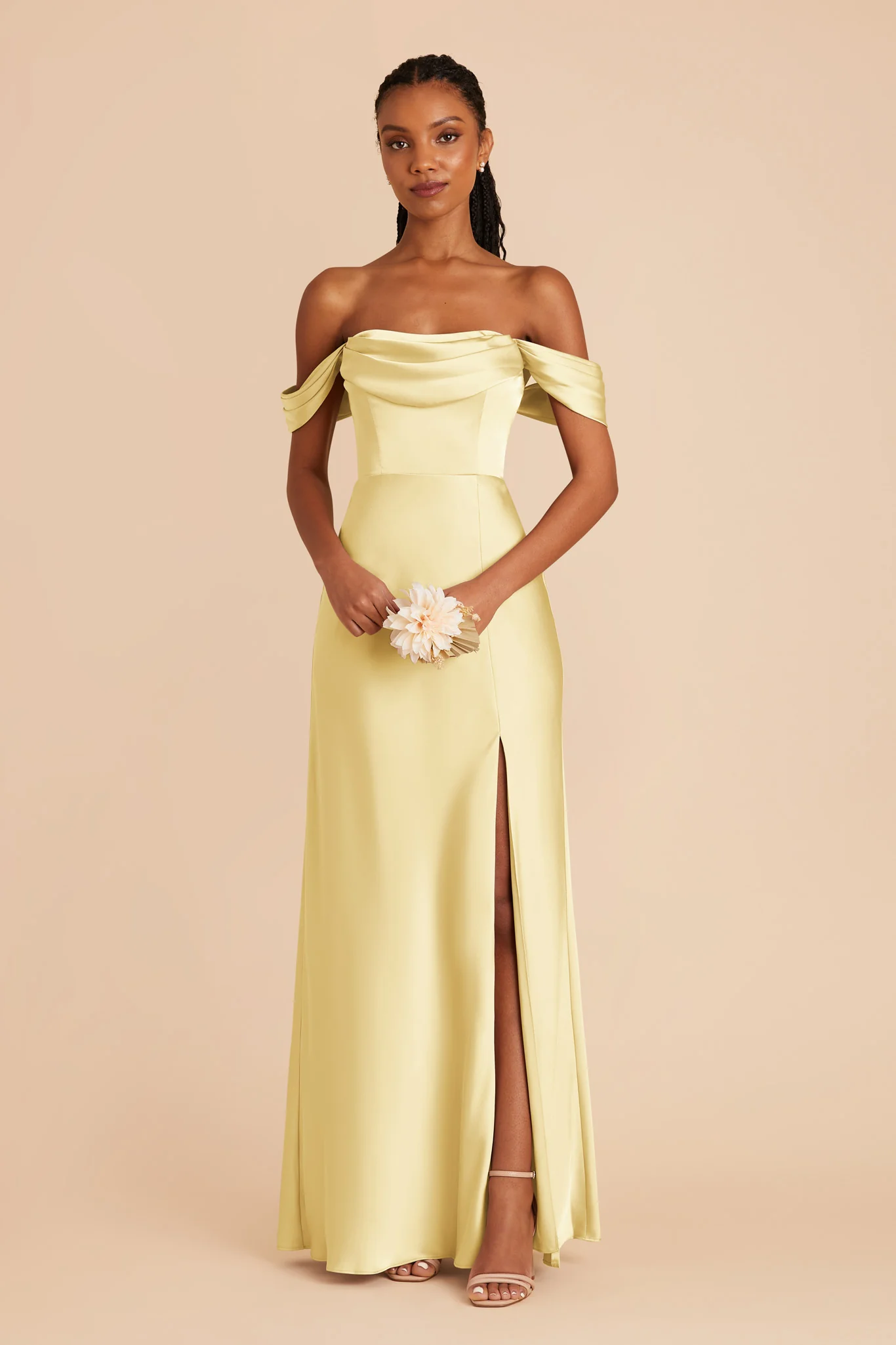 Matte Satin Lemon Sorbet Dress - XNAUWBI