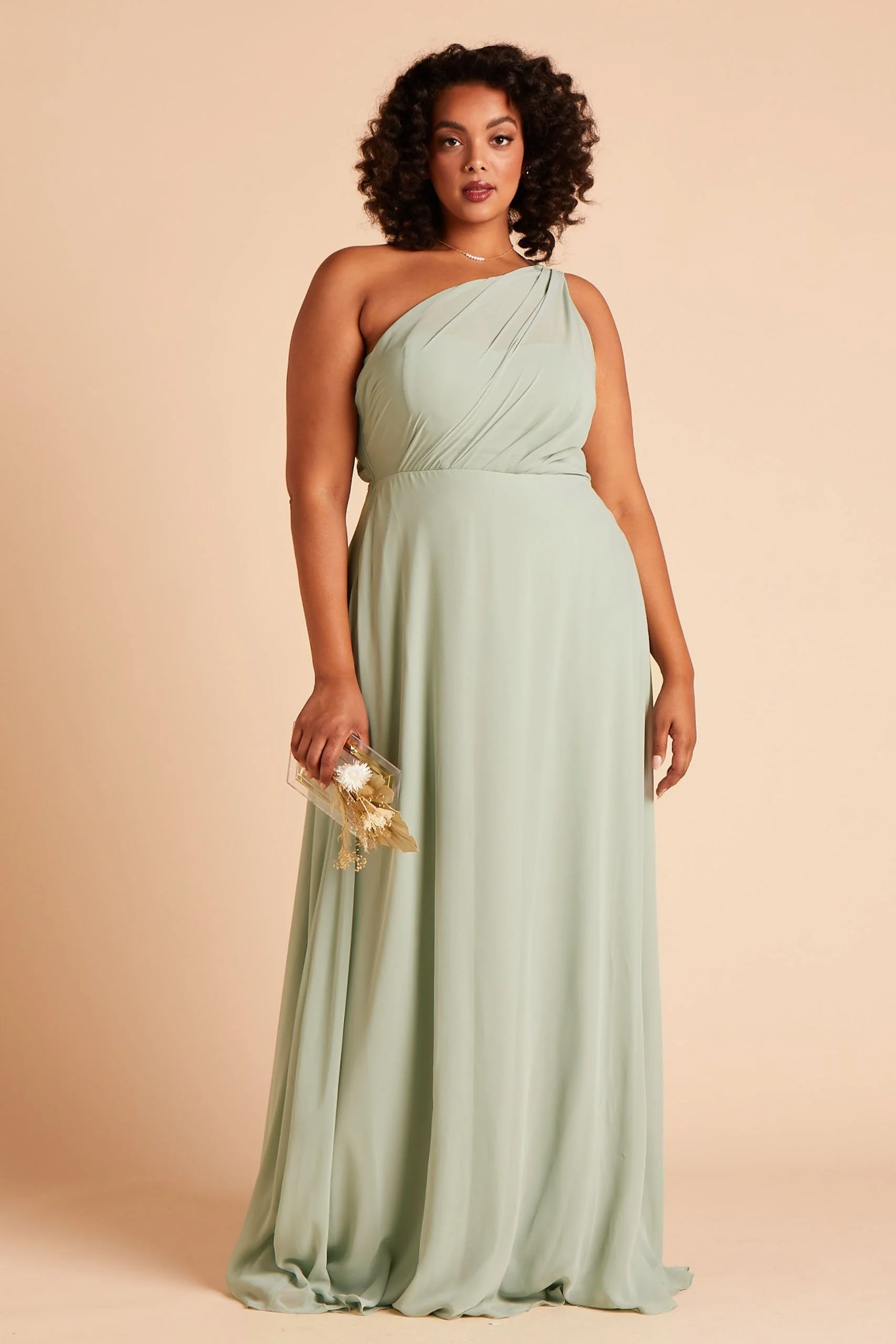 Chiffon Sage Dress - XNAUWBI