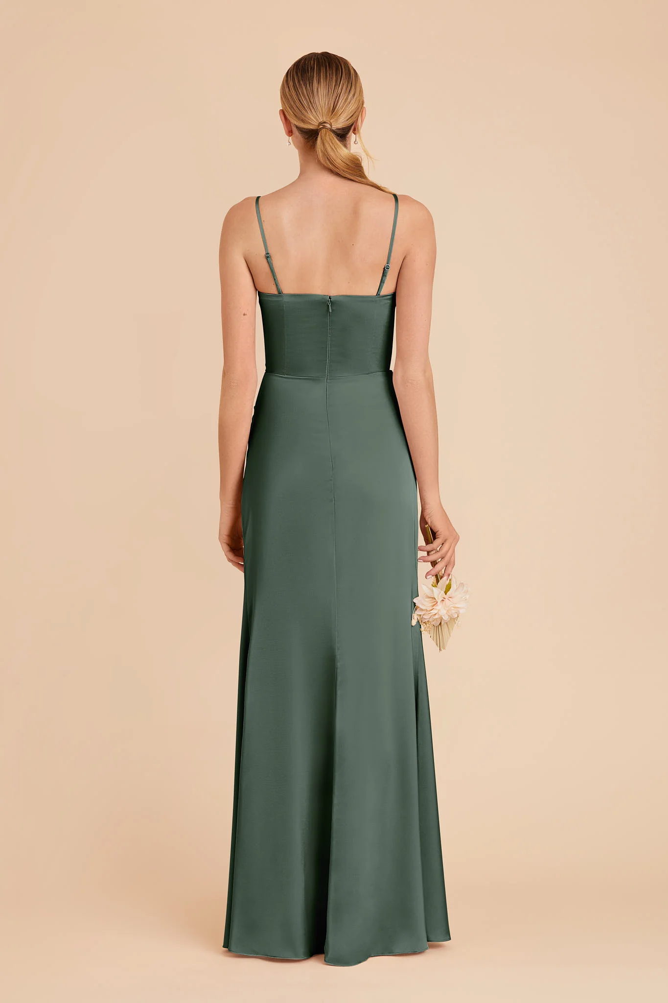 Matte Satin Eucalyptus Dress - XNAUWBI