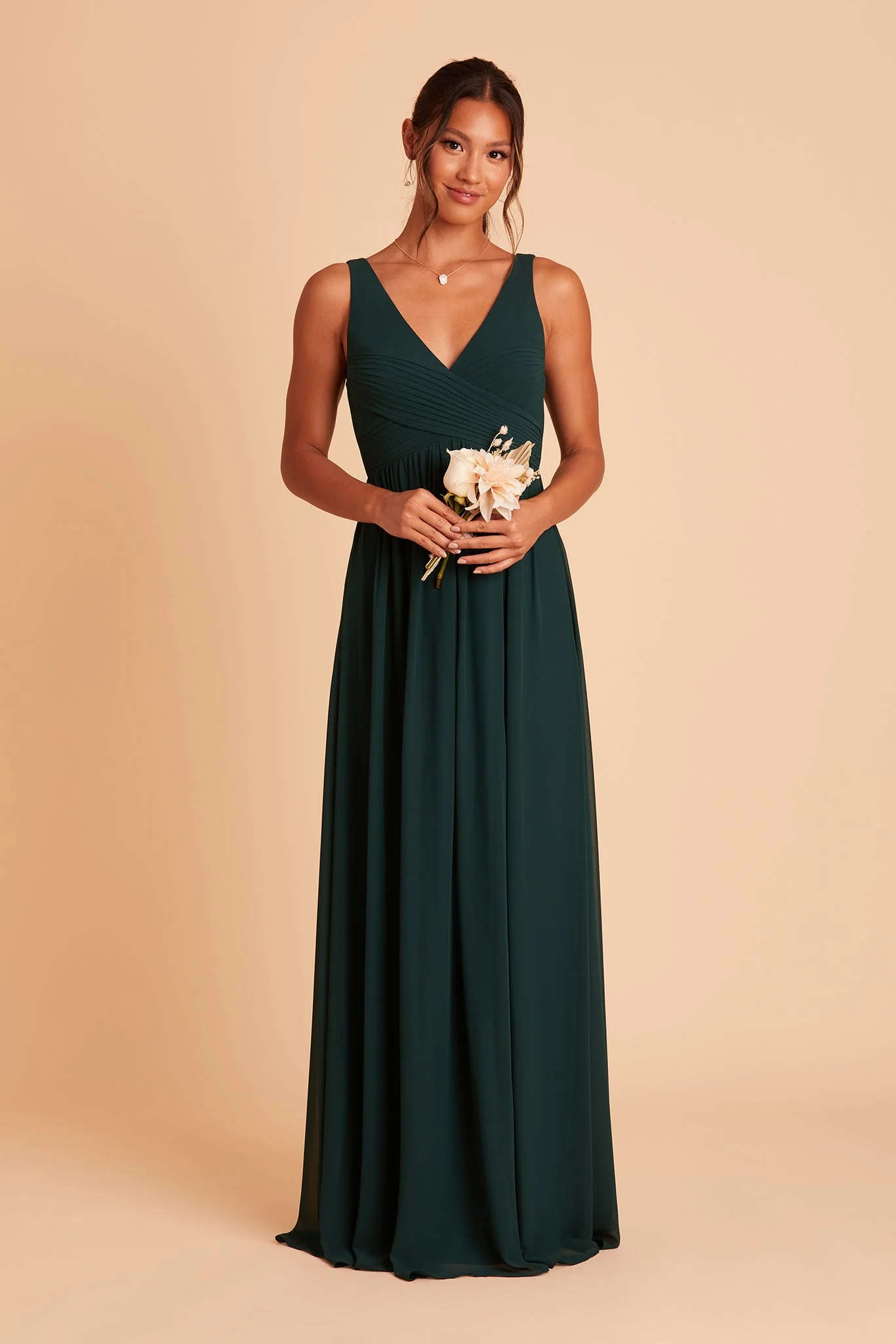 Chiffon Emerald Dress - XNAUWBI