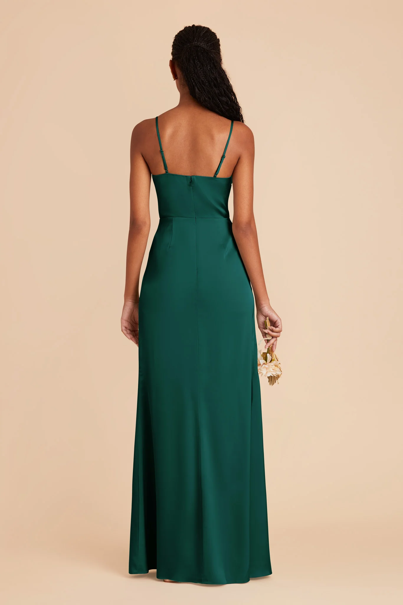 Matte Satin Emerald Dress - XNAUWBI
