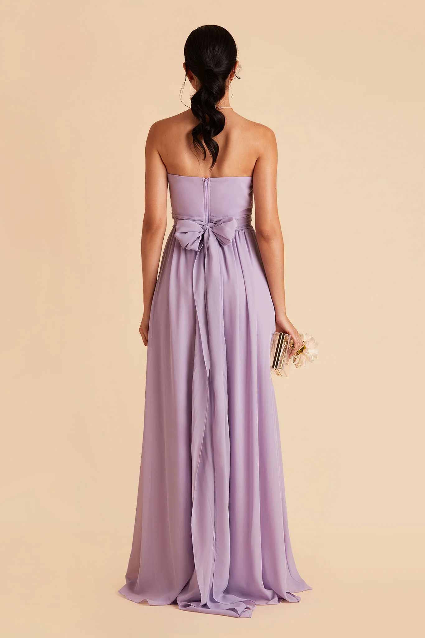 Chiffon Lavender Dress - XNAUWBI