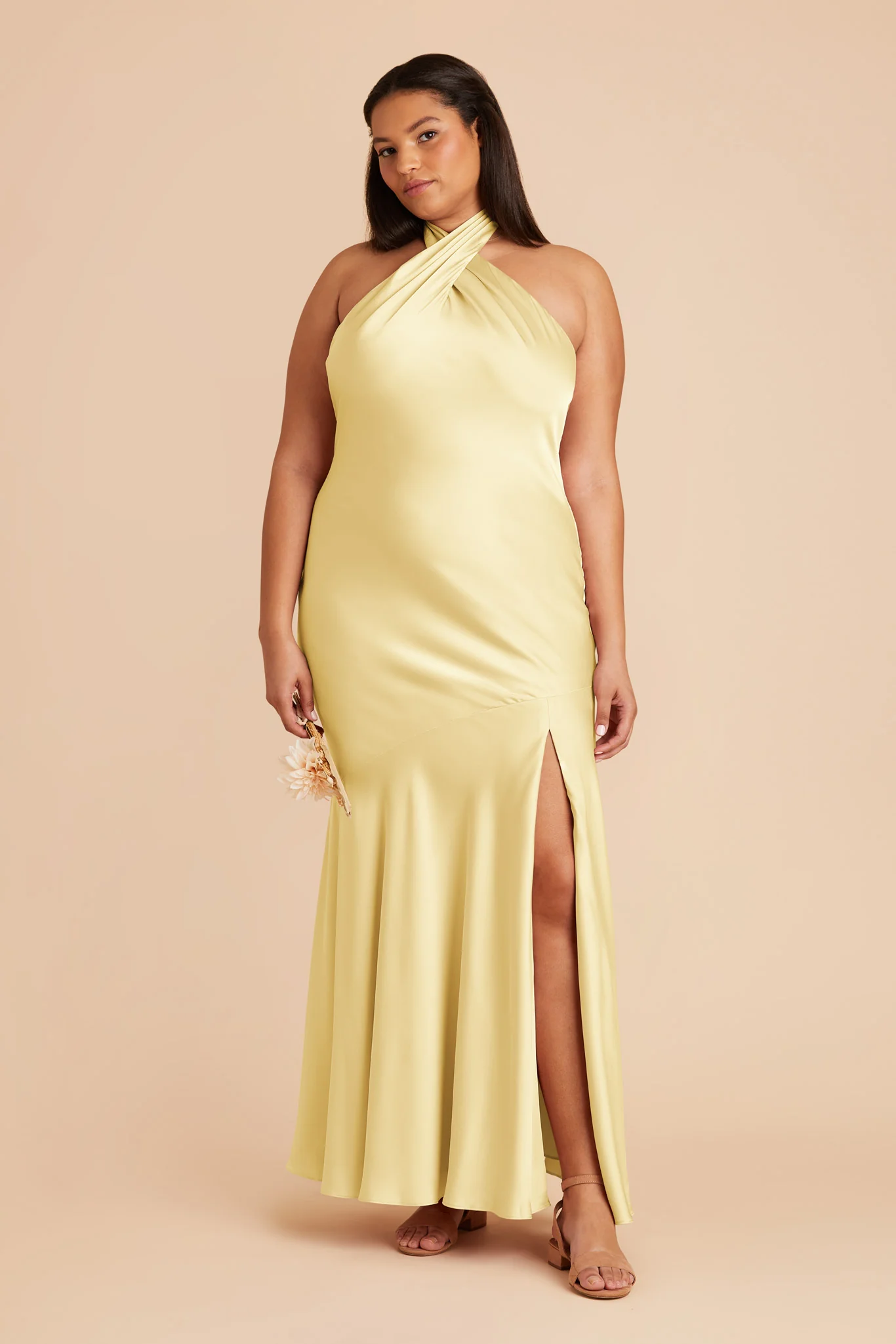 Matte Satin Lemon Sorbet Dress - XNAUWBI