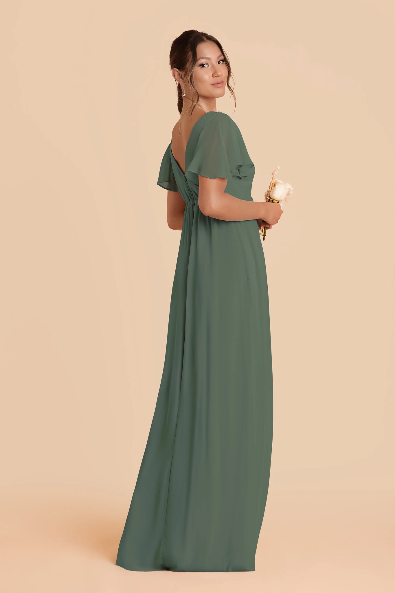 Chiffon Eucalyptus Dress - XNAUWBI