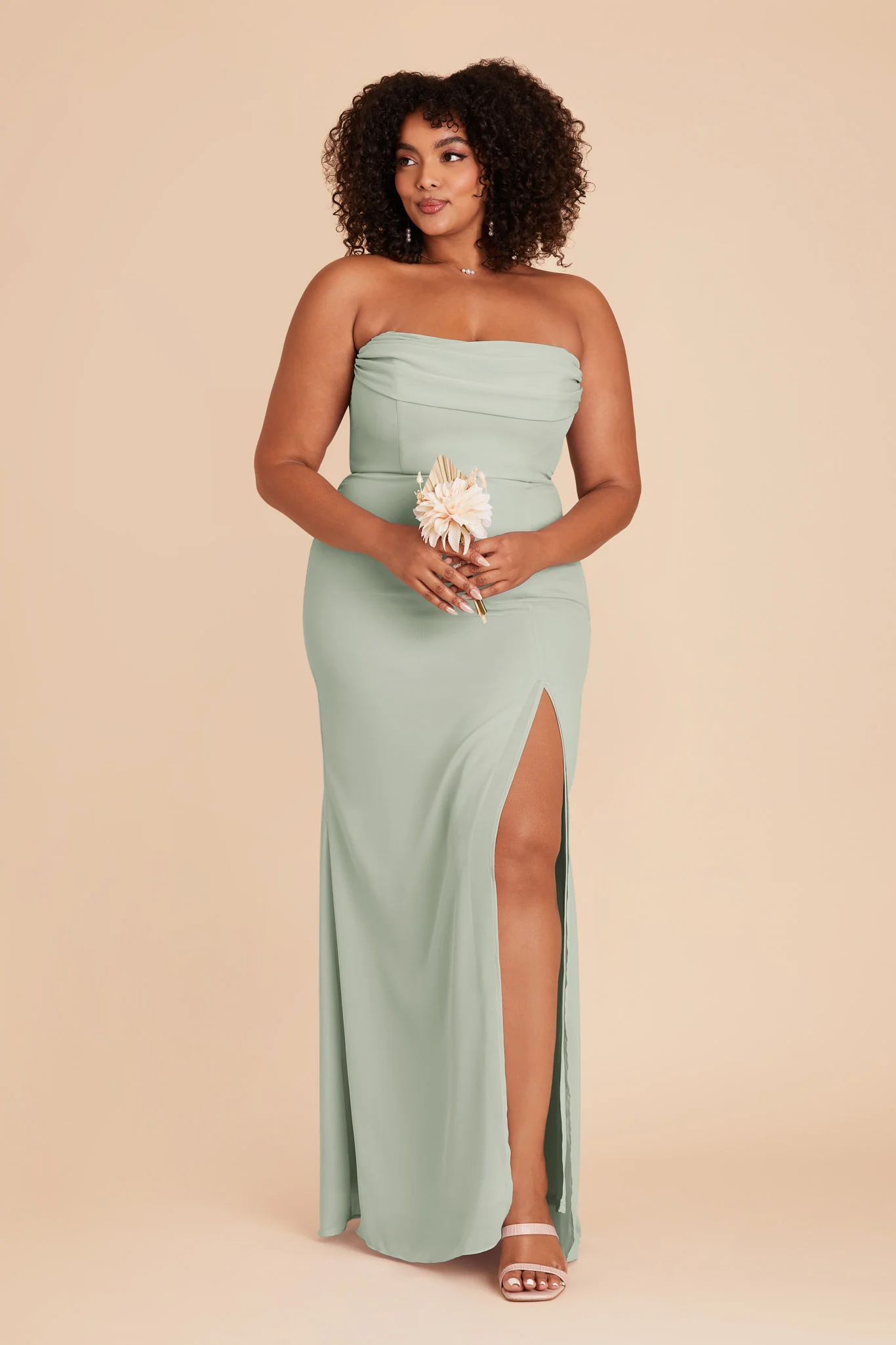 Chiffon Sage Dress - XNAUWBI