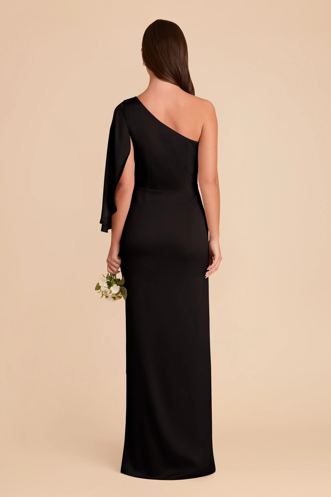 Matte Satin Black Dress - XNAUWBI