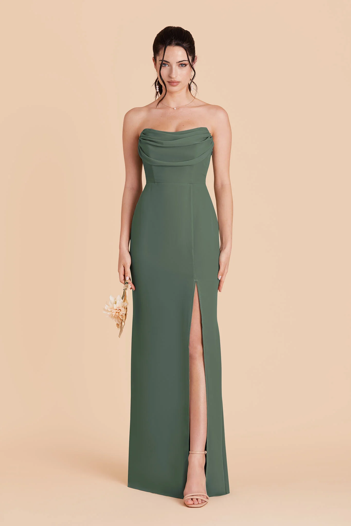 Chiffon Eucalyptus Dress - XNAUWBI