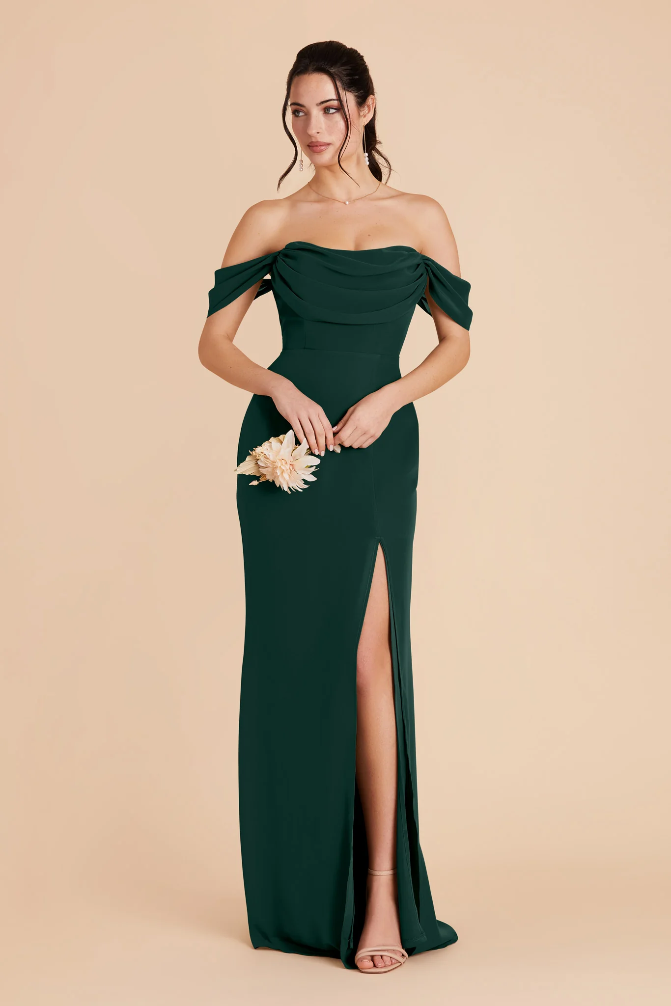 Chiffon Emerald Dress - XNAUWBI