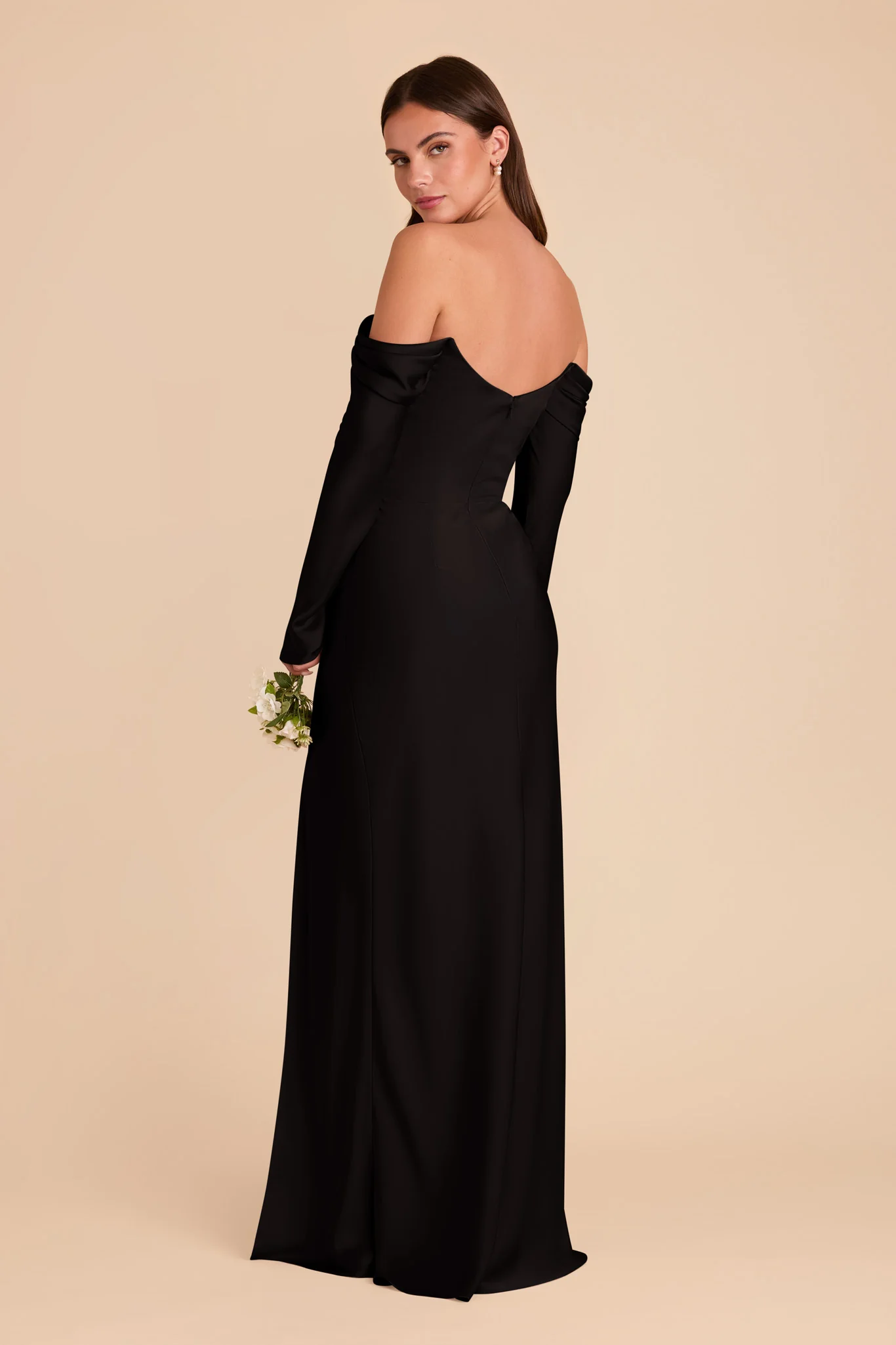 Matte Satin Black Dress - XNAUWBI