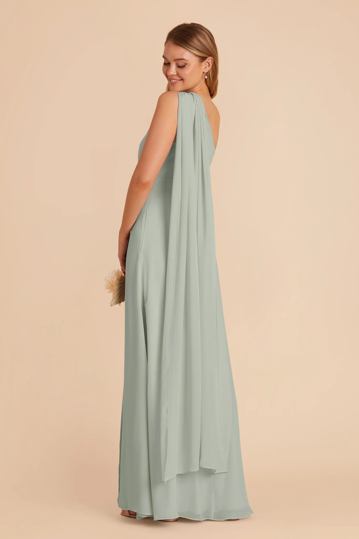 Chiffon Sage Dress - XNAUWBI