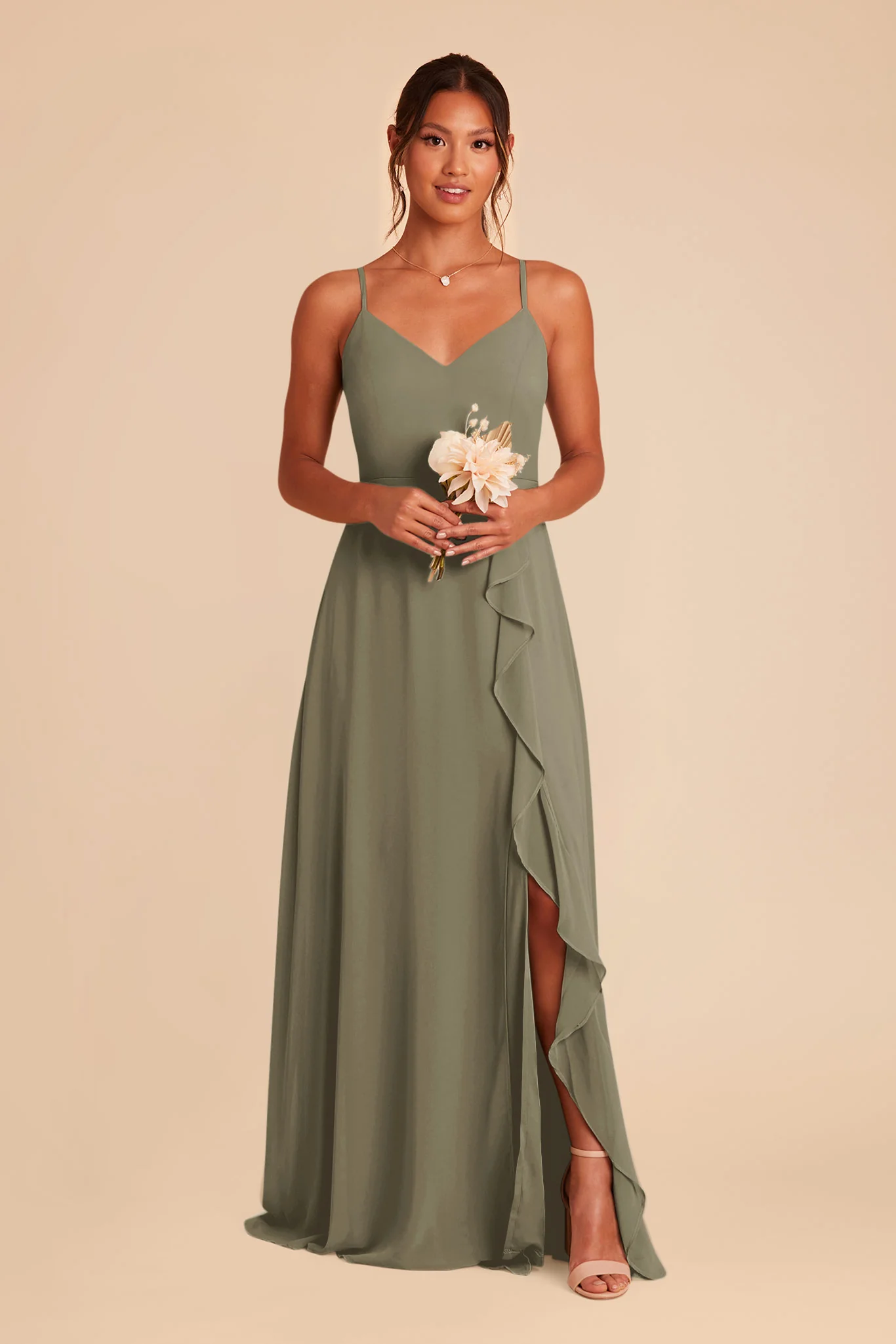 Chiffon Thyme Dress - XNAUWBI