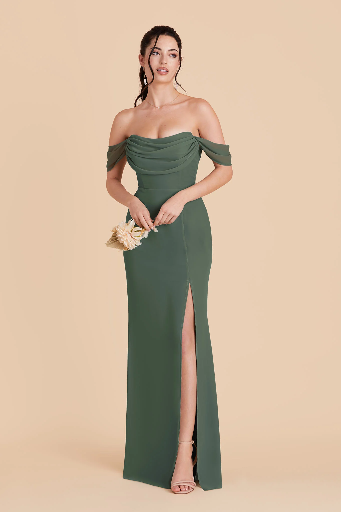 Chiffon Eucalyptus Dress - XNAUWBI