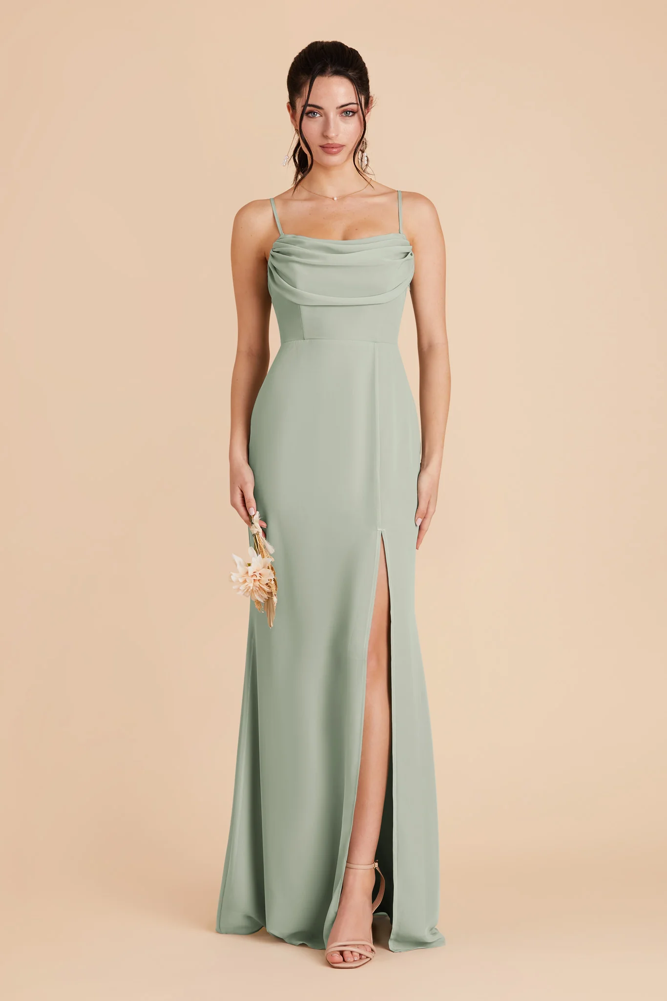 Chiffon Sage Dress - XNAUWBI