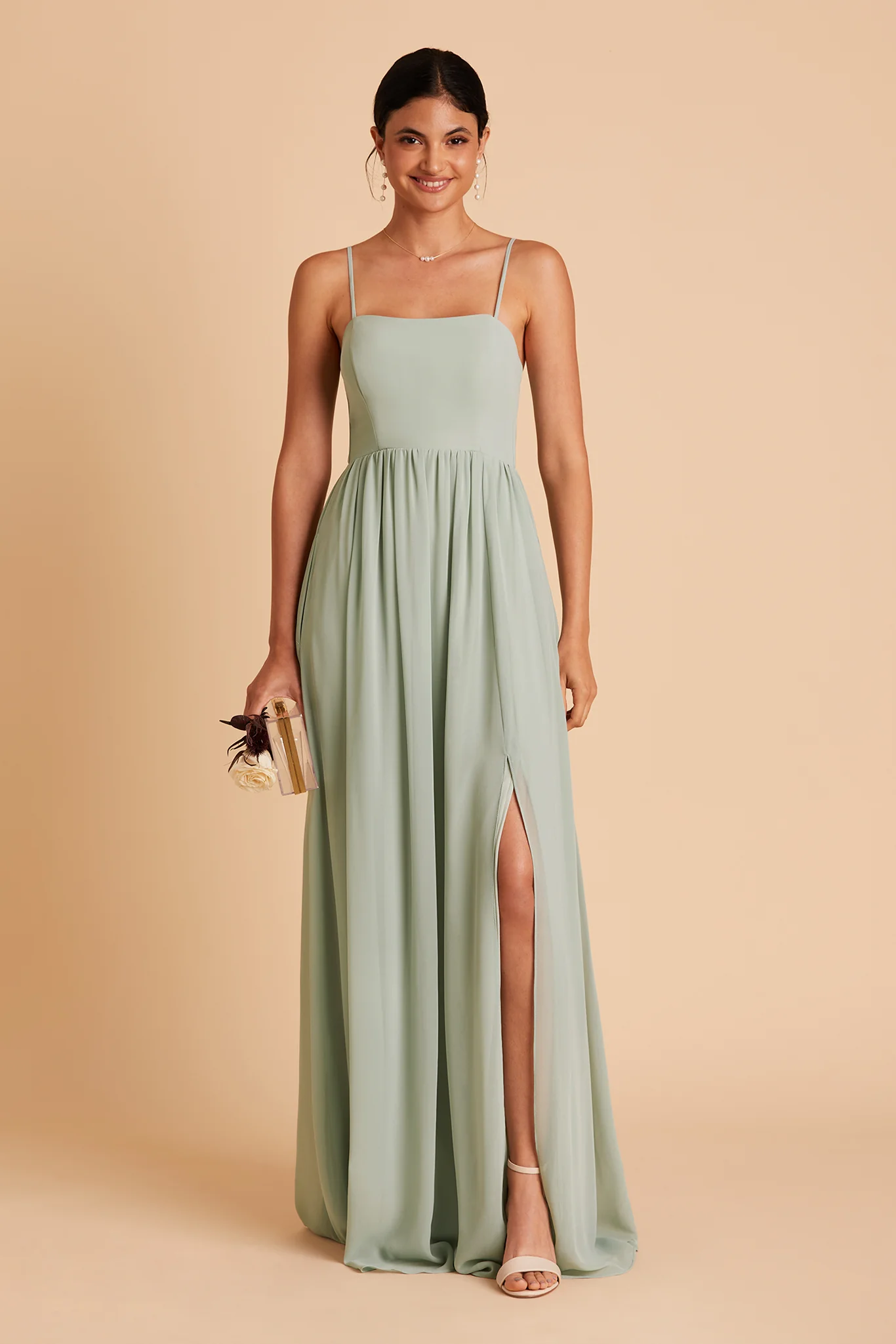 Chiffon Sage Dress - XNAUWBI