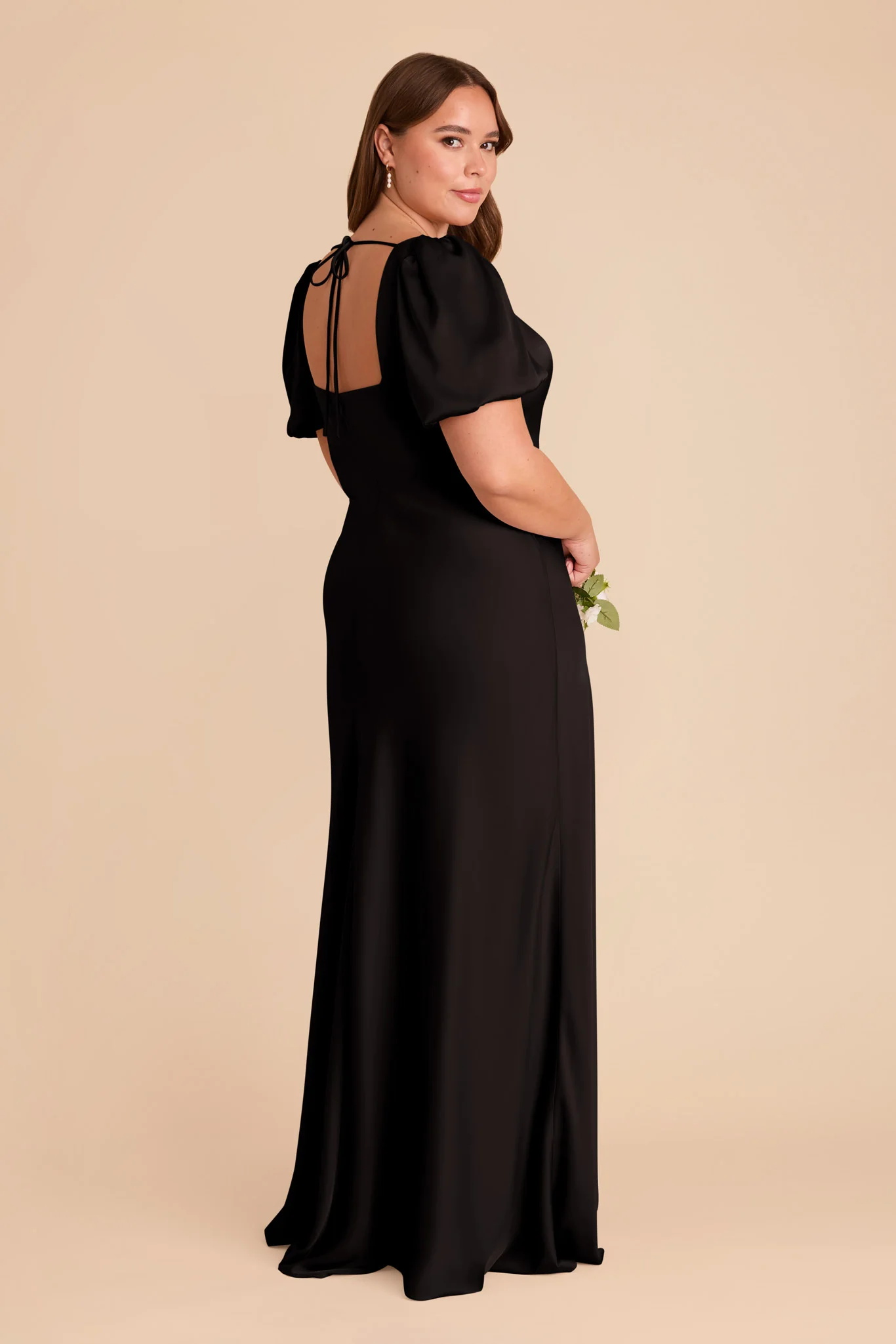 Matte Satin Black Dress - XNAUWBI