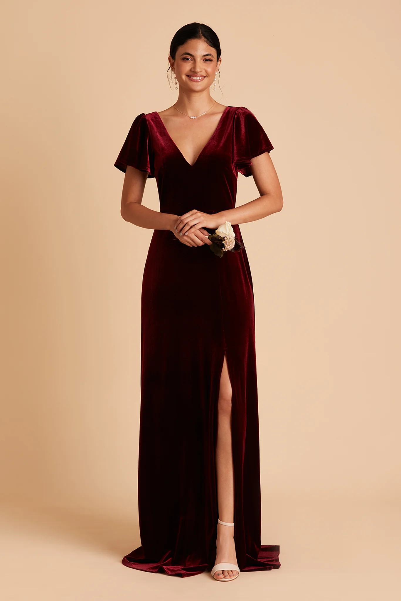 Velvet Cabernet Dress - XNAUWBI