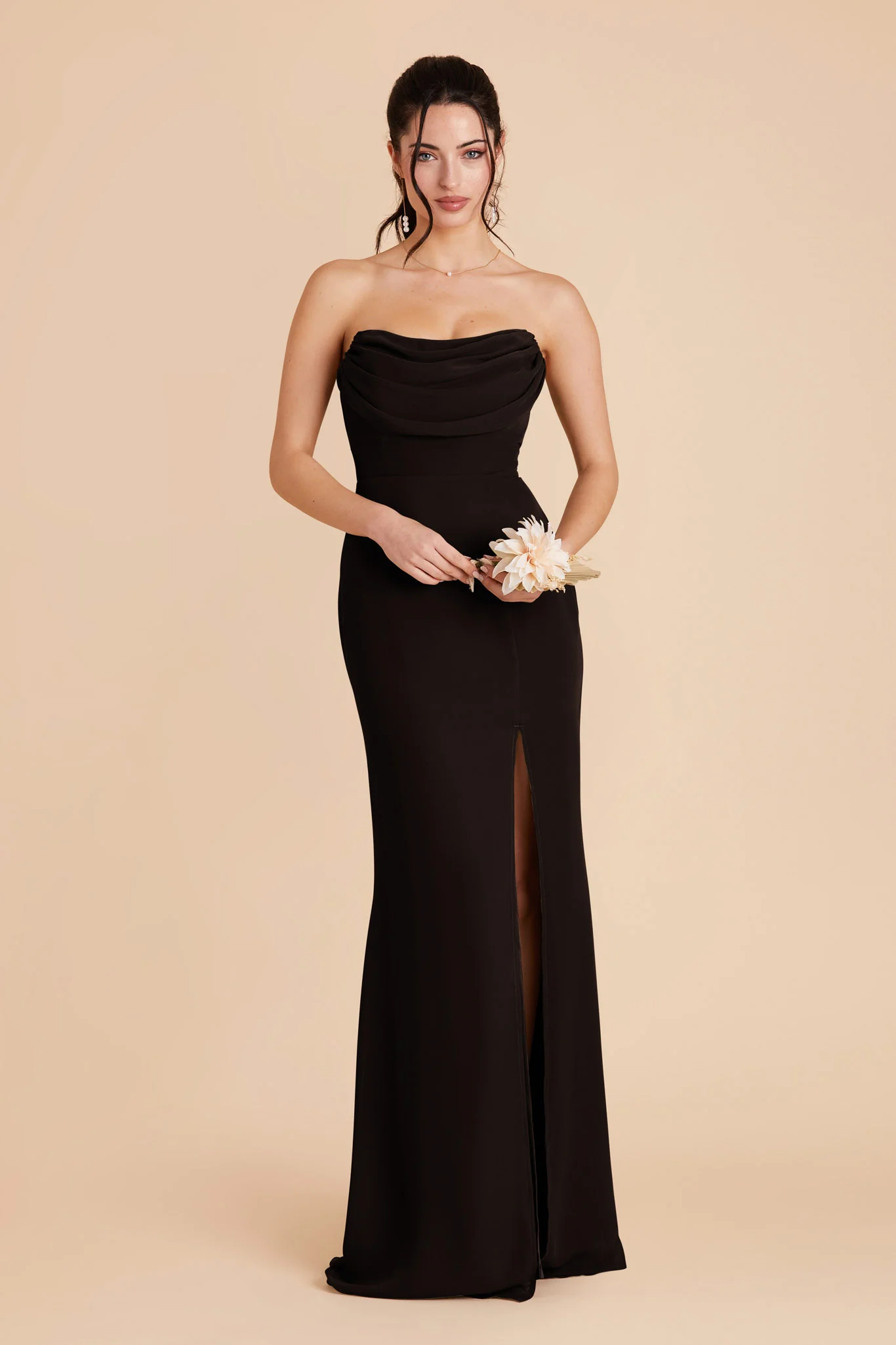 Chiffon Black Dress - XNAUWBI