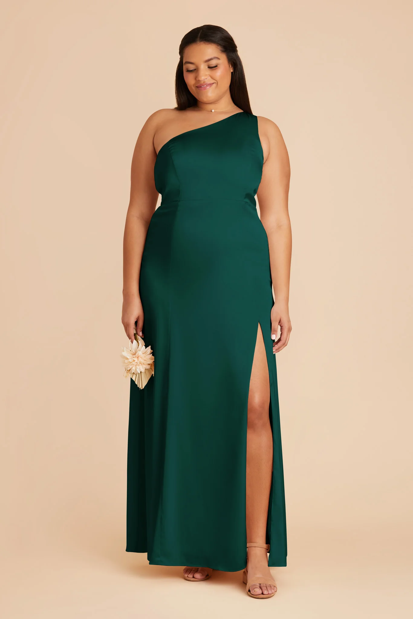 Matte Satin Emerald Dress - XNAUWBI