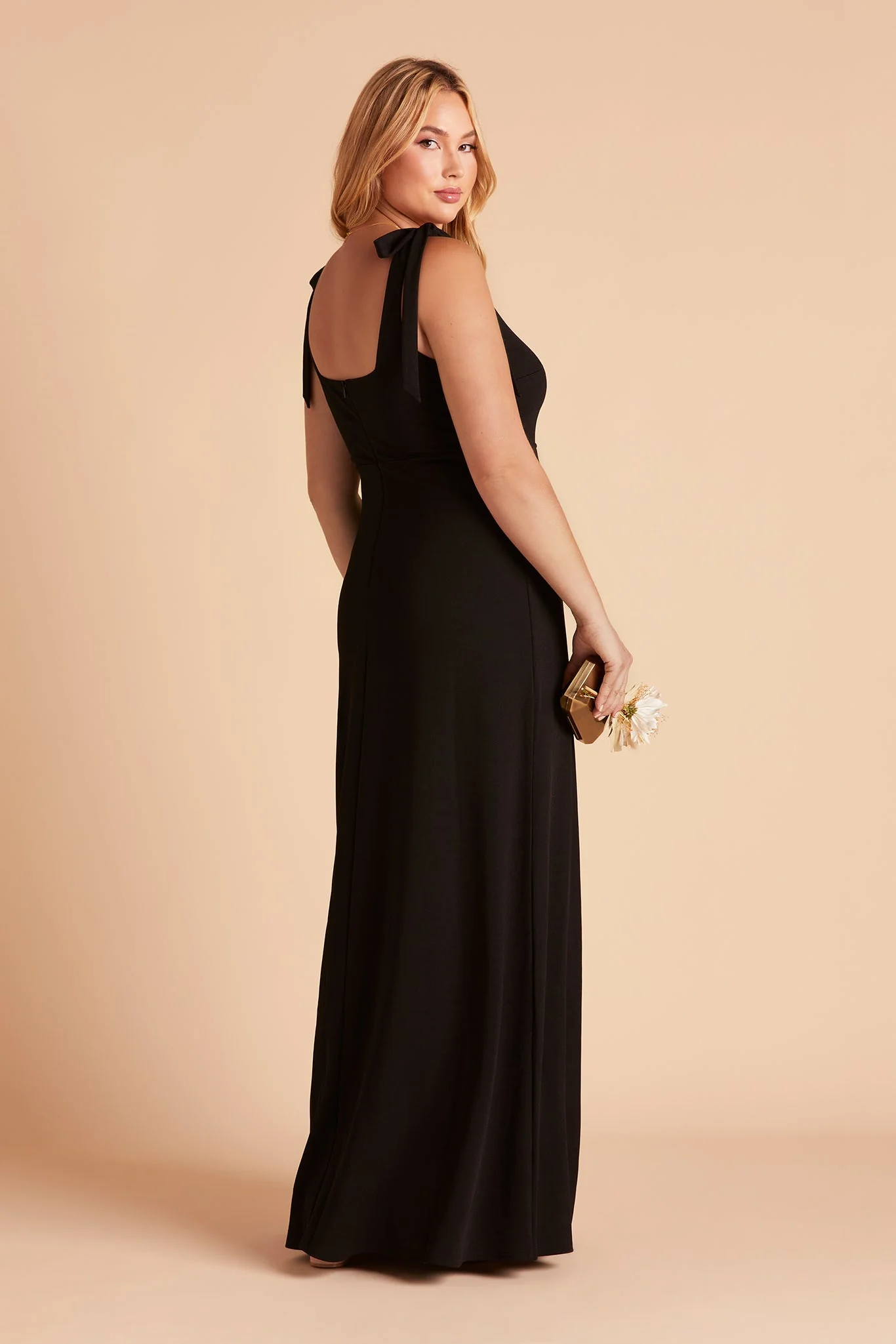 Crepe Black Dress - XNAUWBI