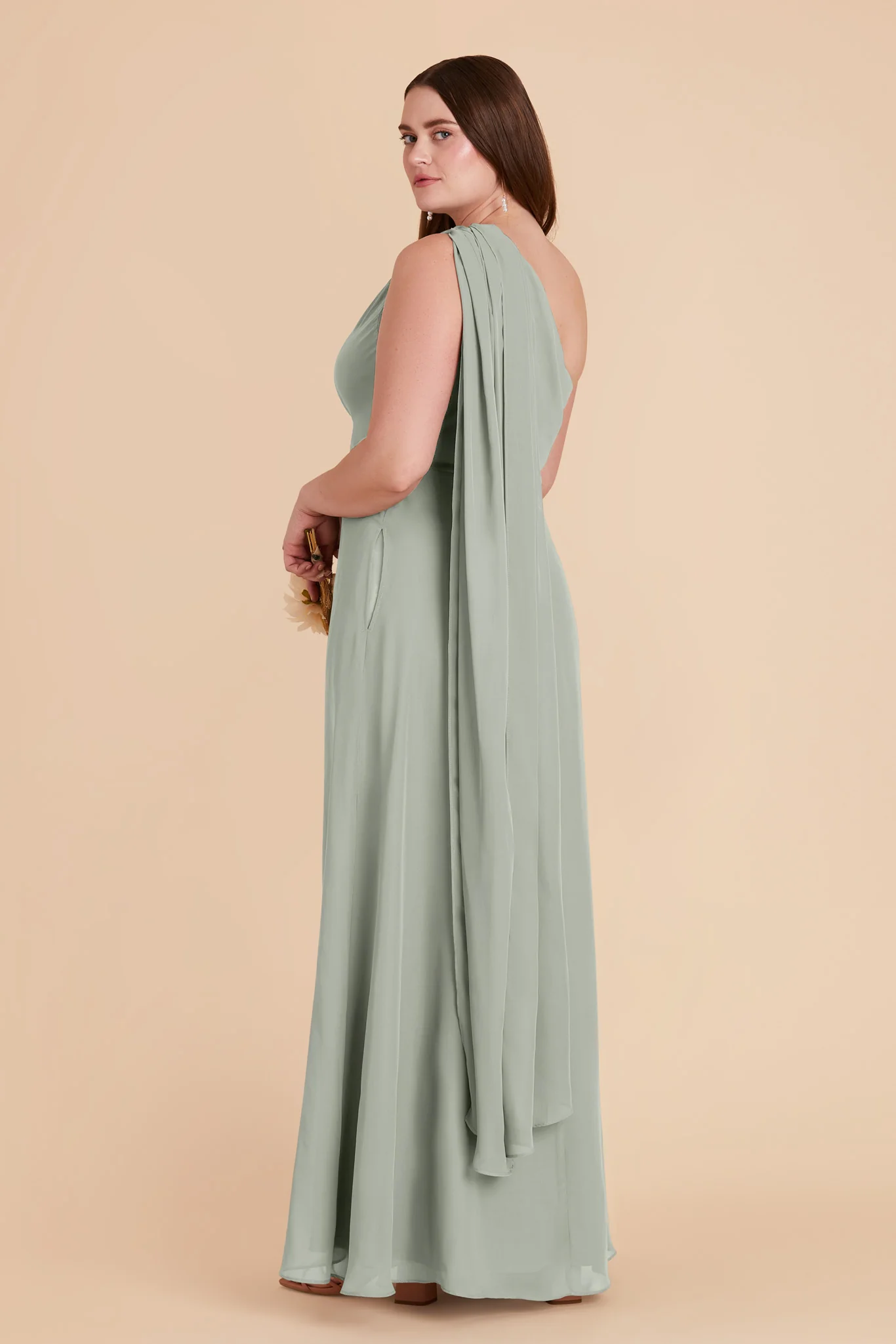 Chiffon Sage Dress - XNAUWBI