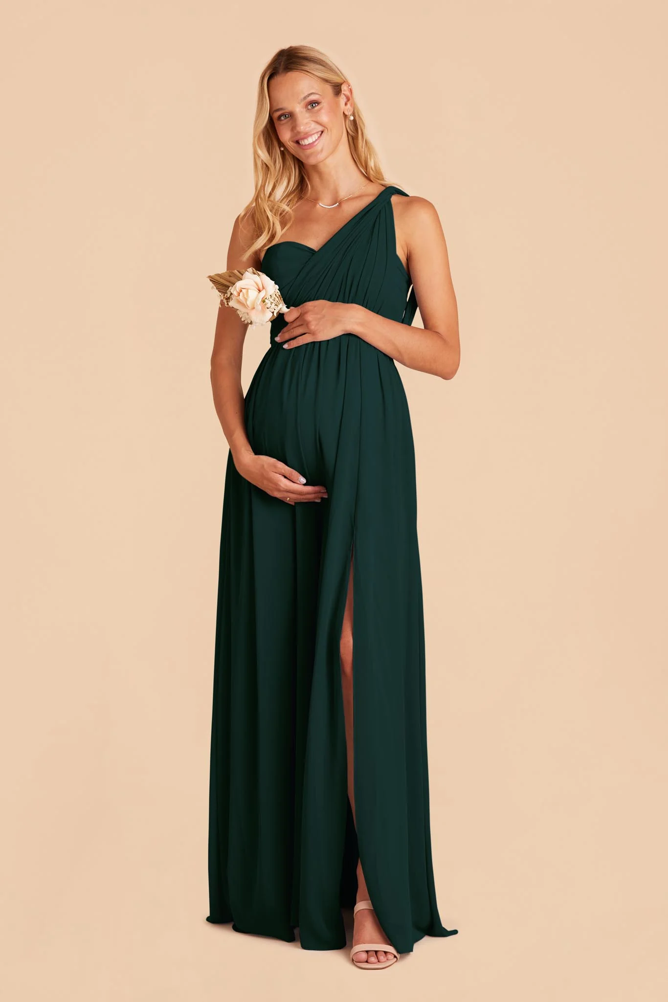 Chiffon Emerald Dress - XNAUWBI