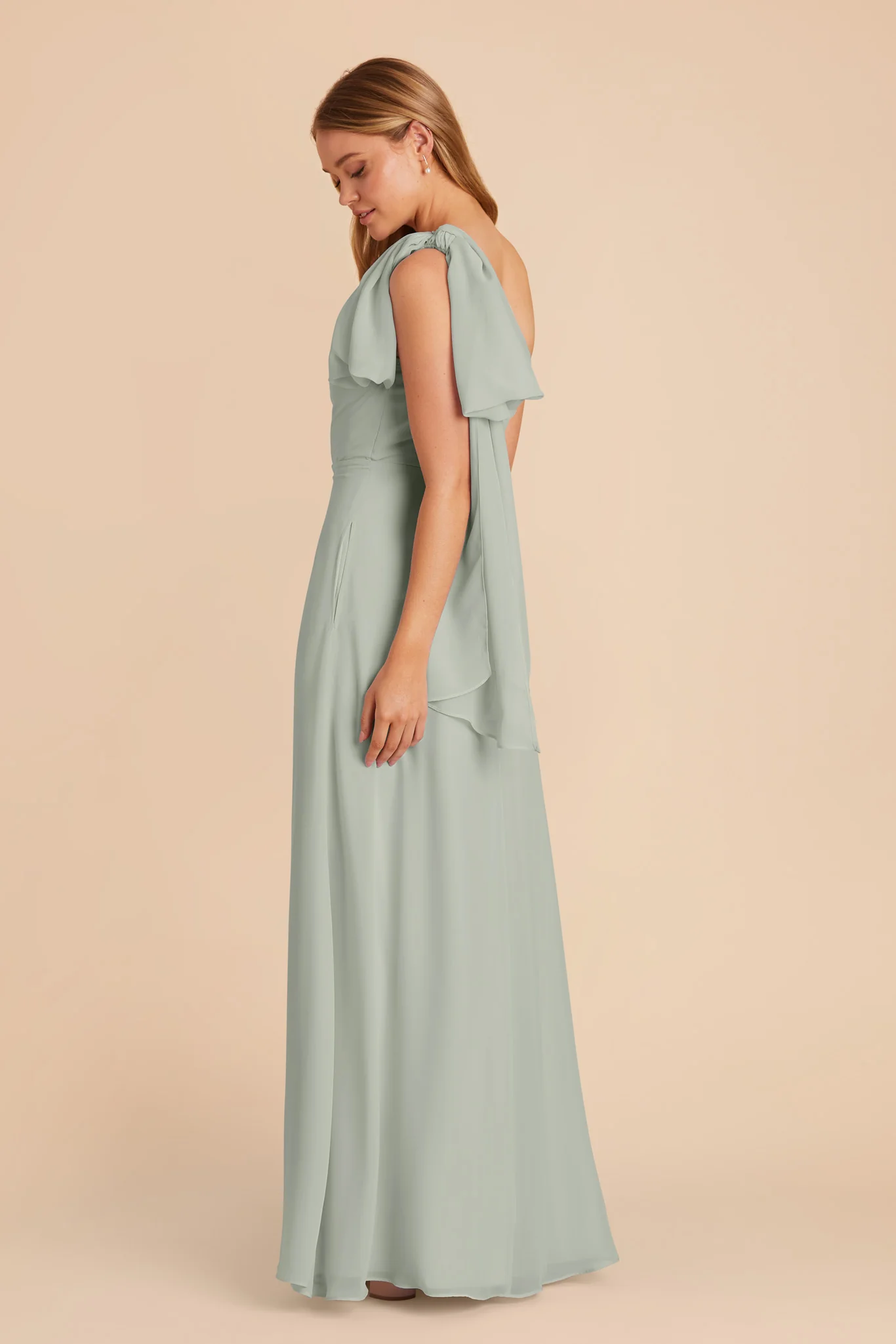 Chiffon Sage Dress - XNAUWBI